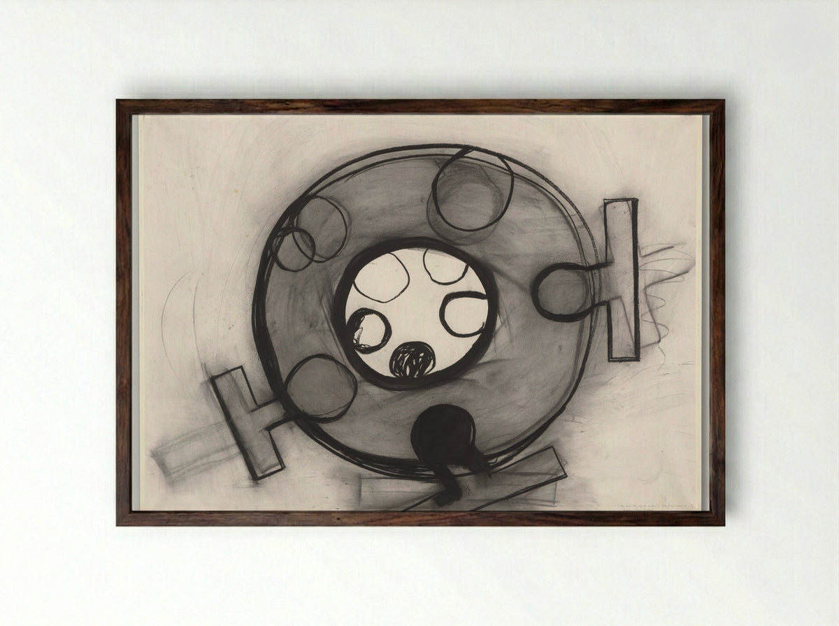 Studie Innerworld Outerworld I - Kees de Goede - Framed Print Dark Wood