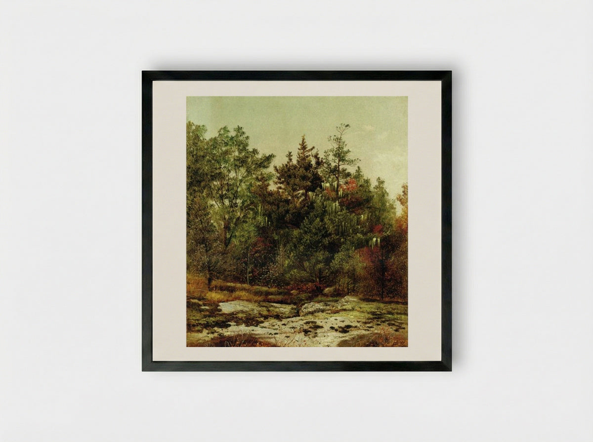 Study at Ramapo, New York - David Johnson - Framed Print Black