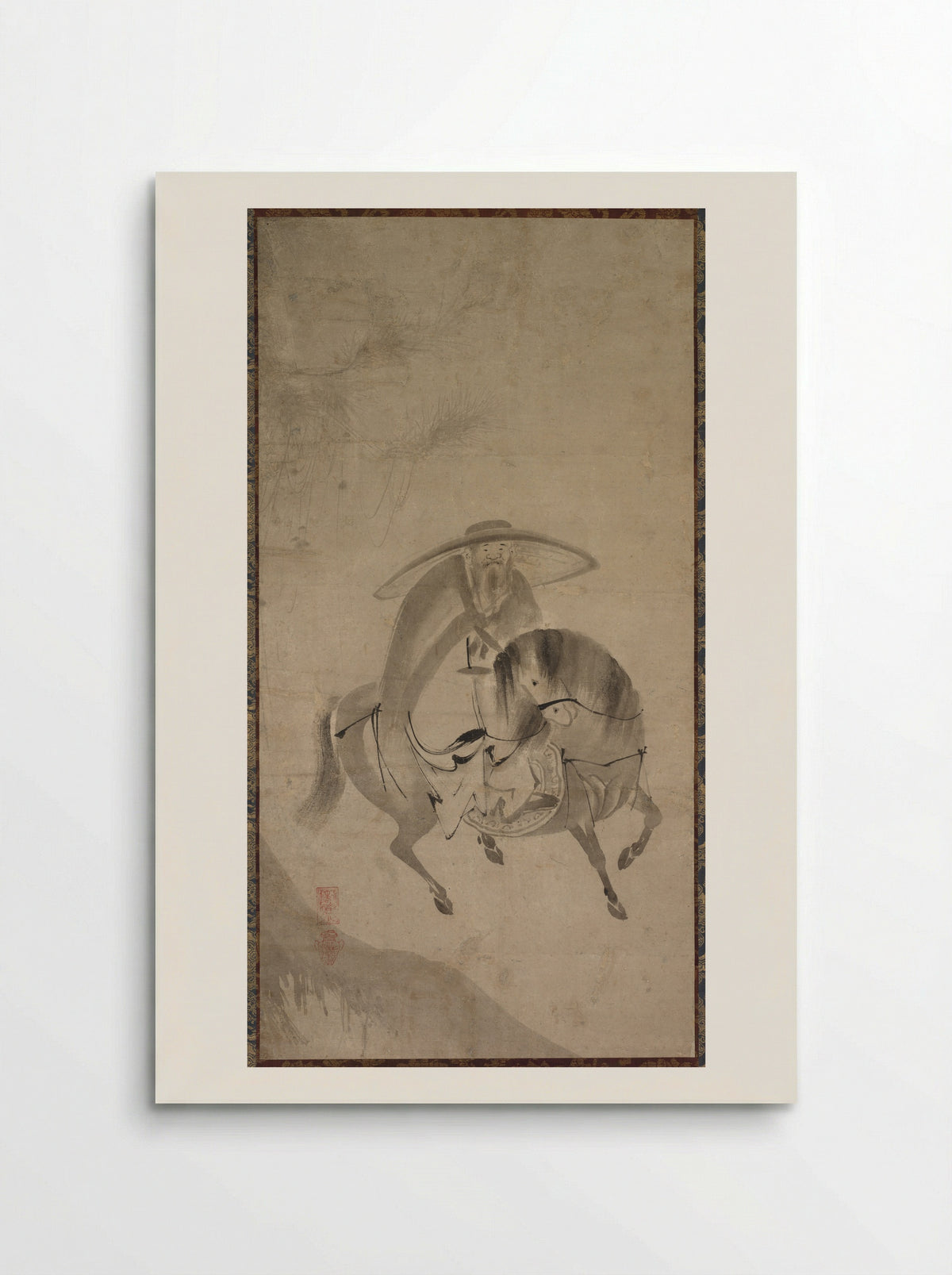 Su Dongpo Riding a Donkey - Reietsu - Poster