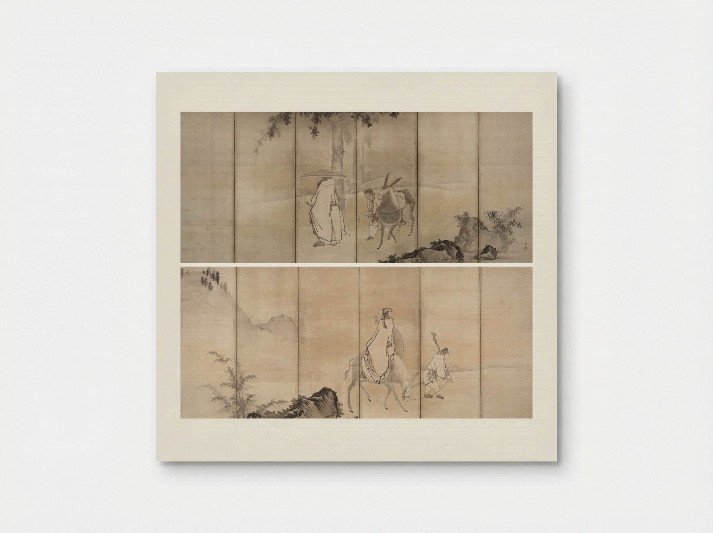 Su Shi (So Shoku) and Pan Lang (Han Rō) - Unkoku Tōgan - Poster