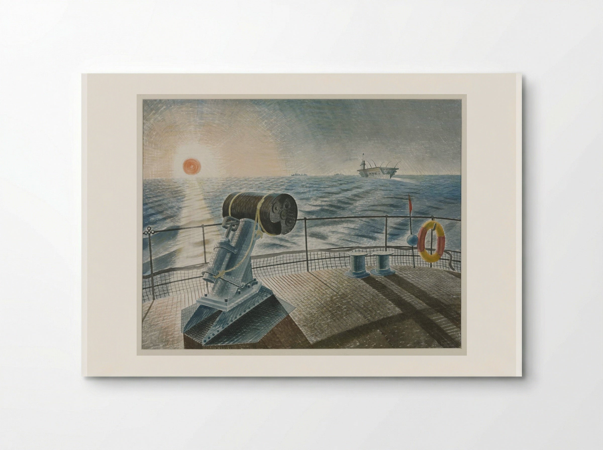 Submarines in Dry Dock - Eric Ravilious - Poster
