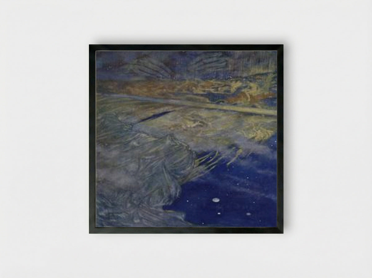 Such Stuff as Dreams are Made on (from The Tempest) - William Blake - Framed Print Black
