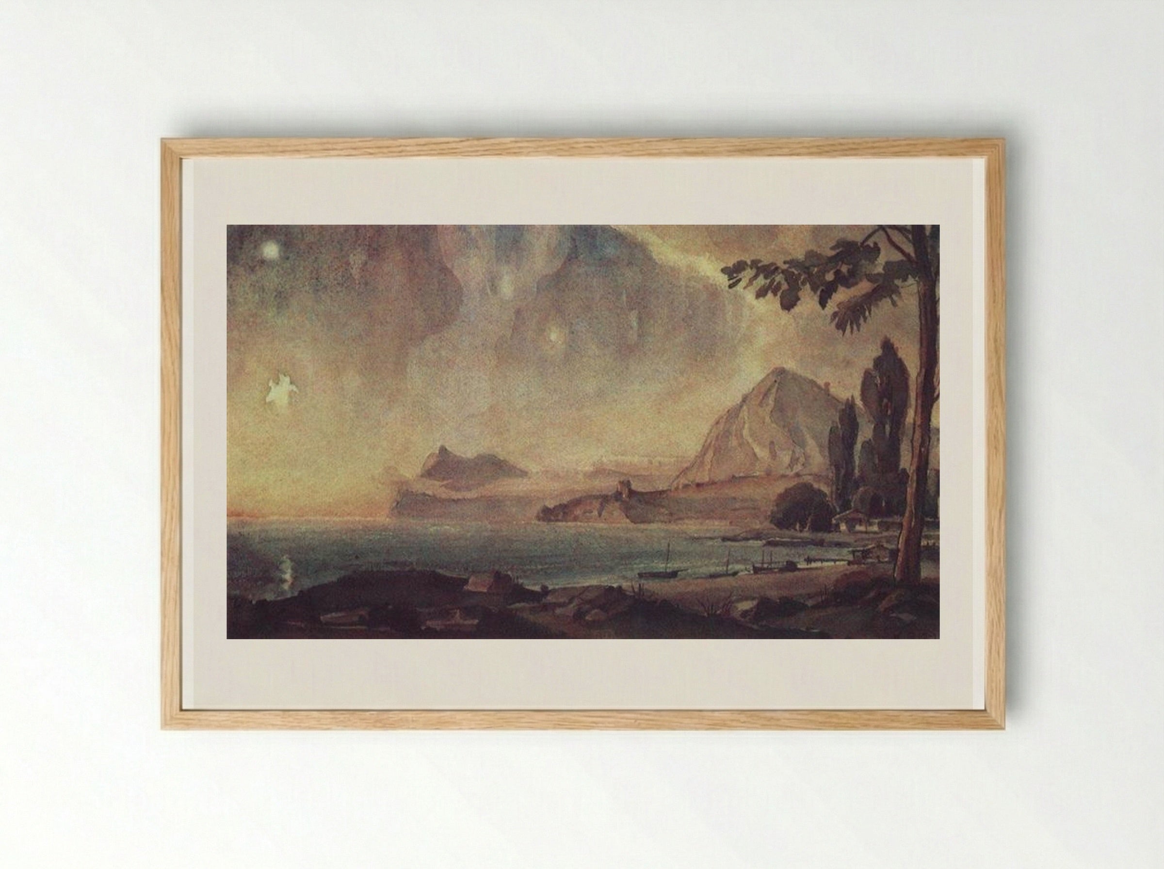 Sudak Motif - Konstantin Bogaevsky - Framed Print Wood