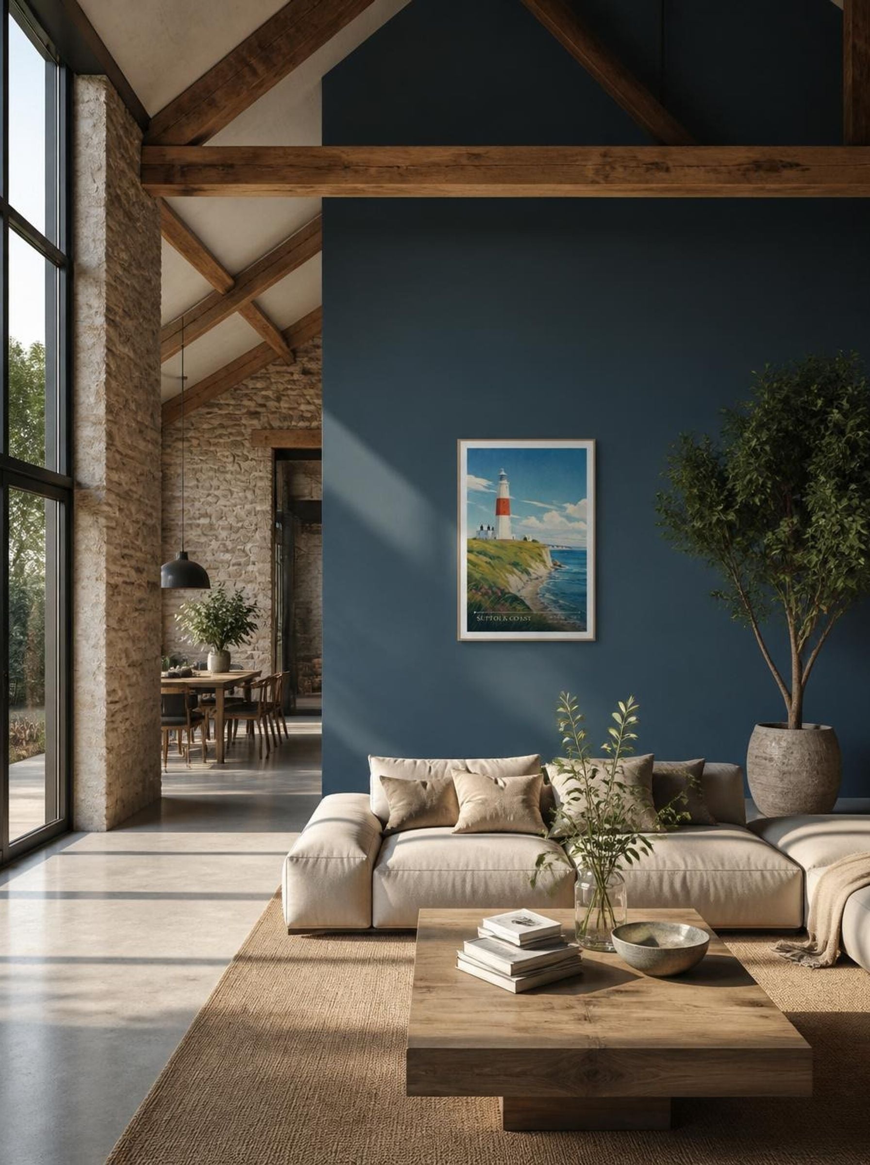 Suffolk Coast United Kingdom Travel Poster - Lifestyle