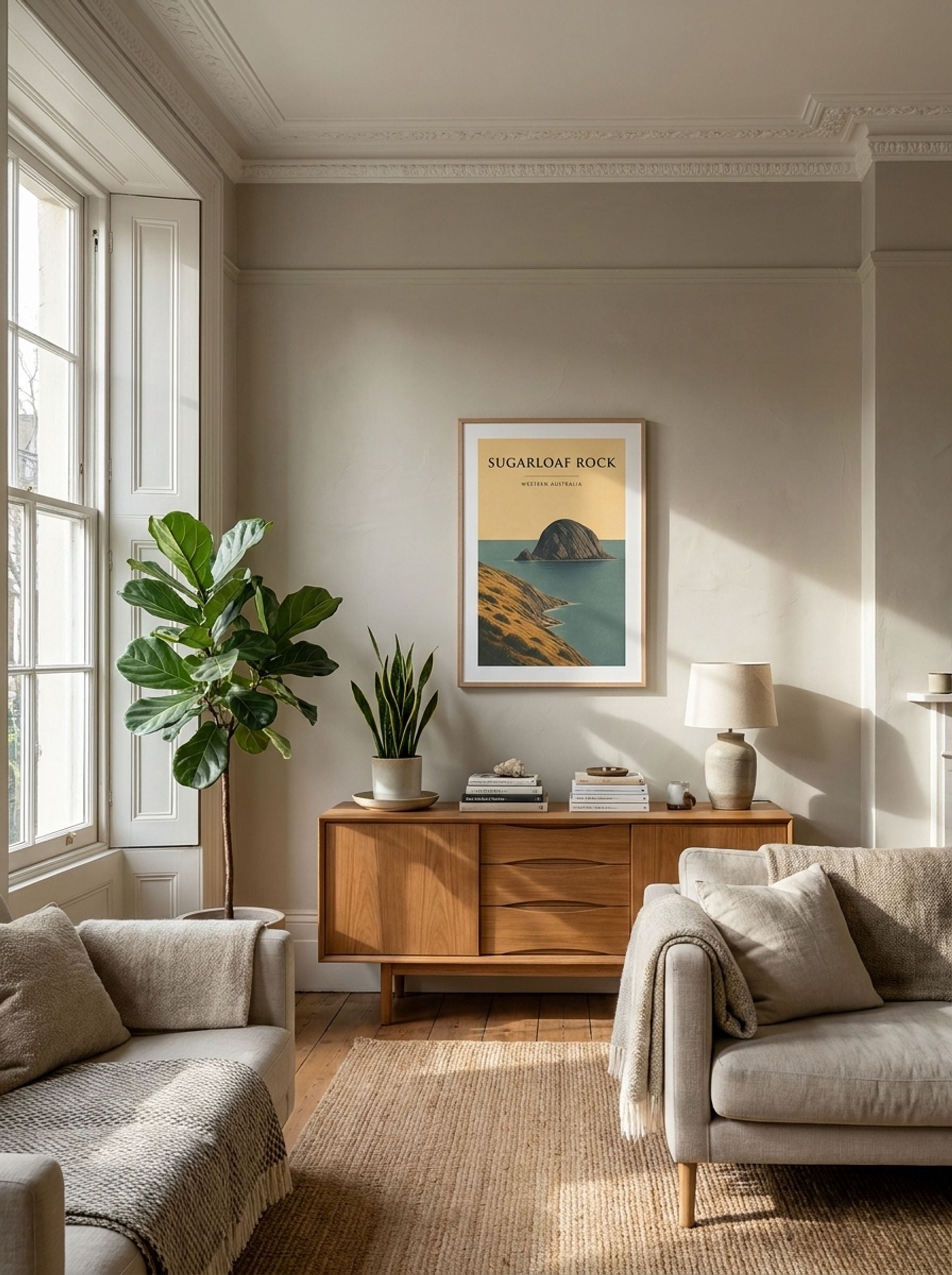 Sugarloaf Rock Travel Poster Artwork - Lifestyle