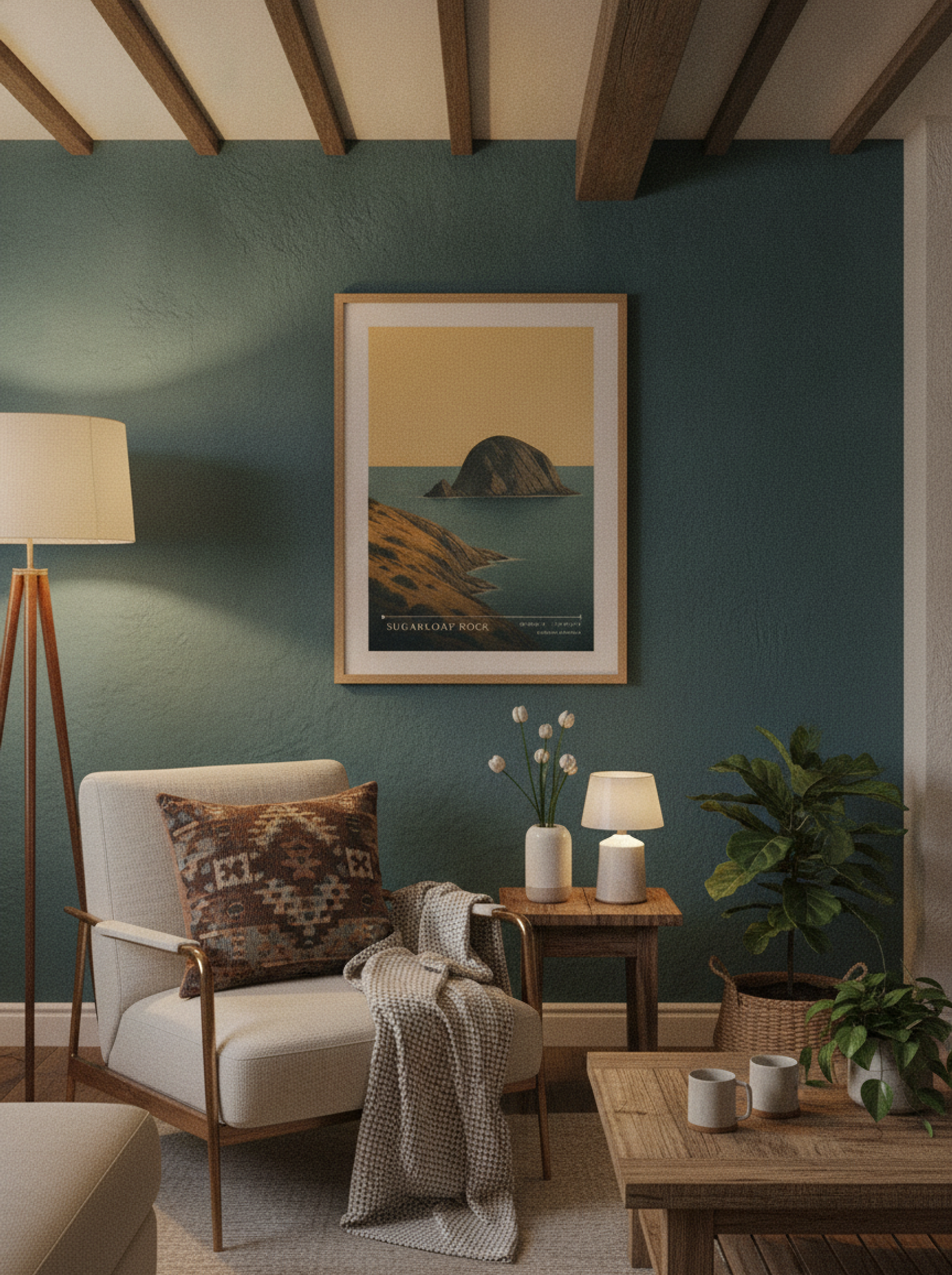 Sugarloaf Rock Travel Poster Artwork - Lifestyle