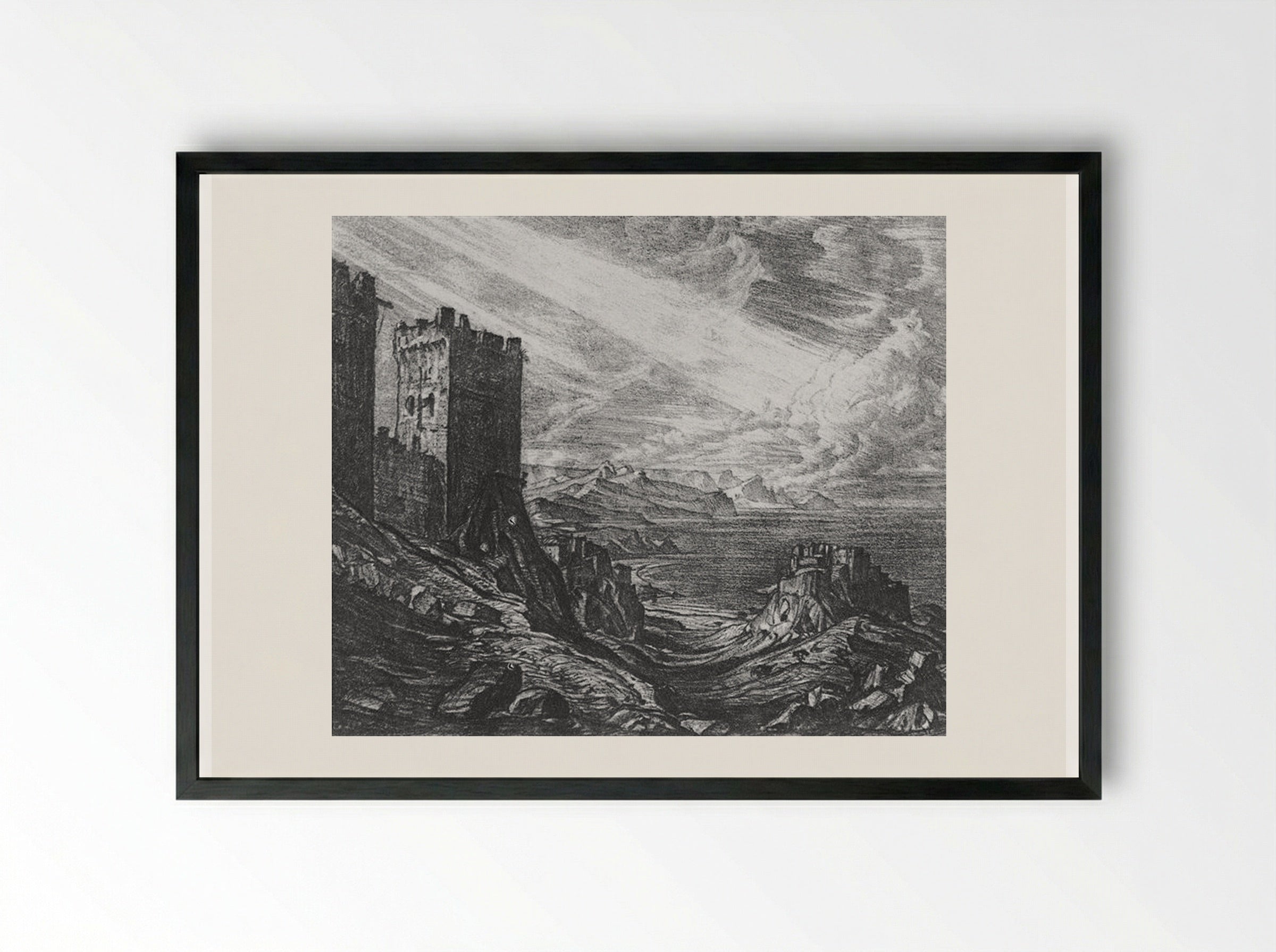 Sugdayya - Konstantin Bogaevsky - Framed Print Black