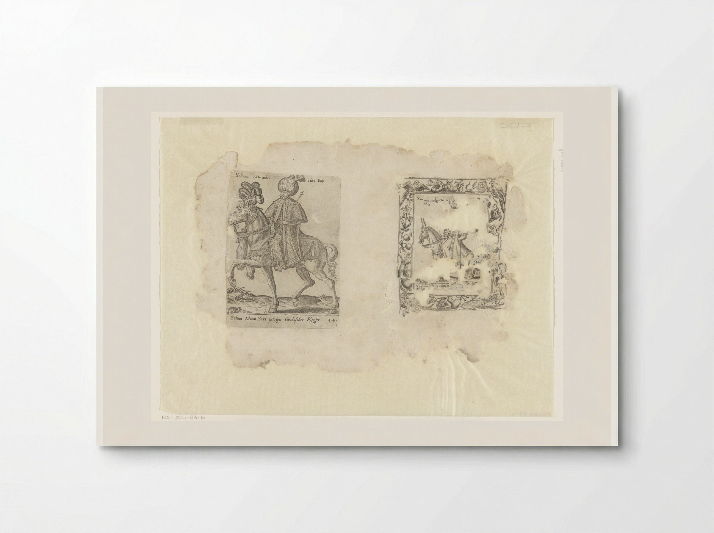 Sultan Murat III and the Supreme Judge of the Ottoman Empire - Abraham de Bruyn - Poster