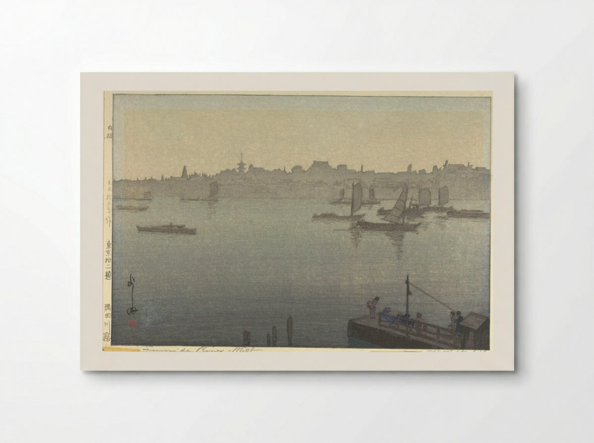 Sumida River Mist - Yoshida Hiroshi - Poster