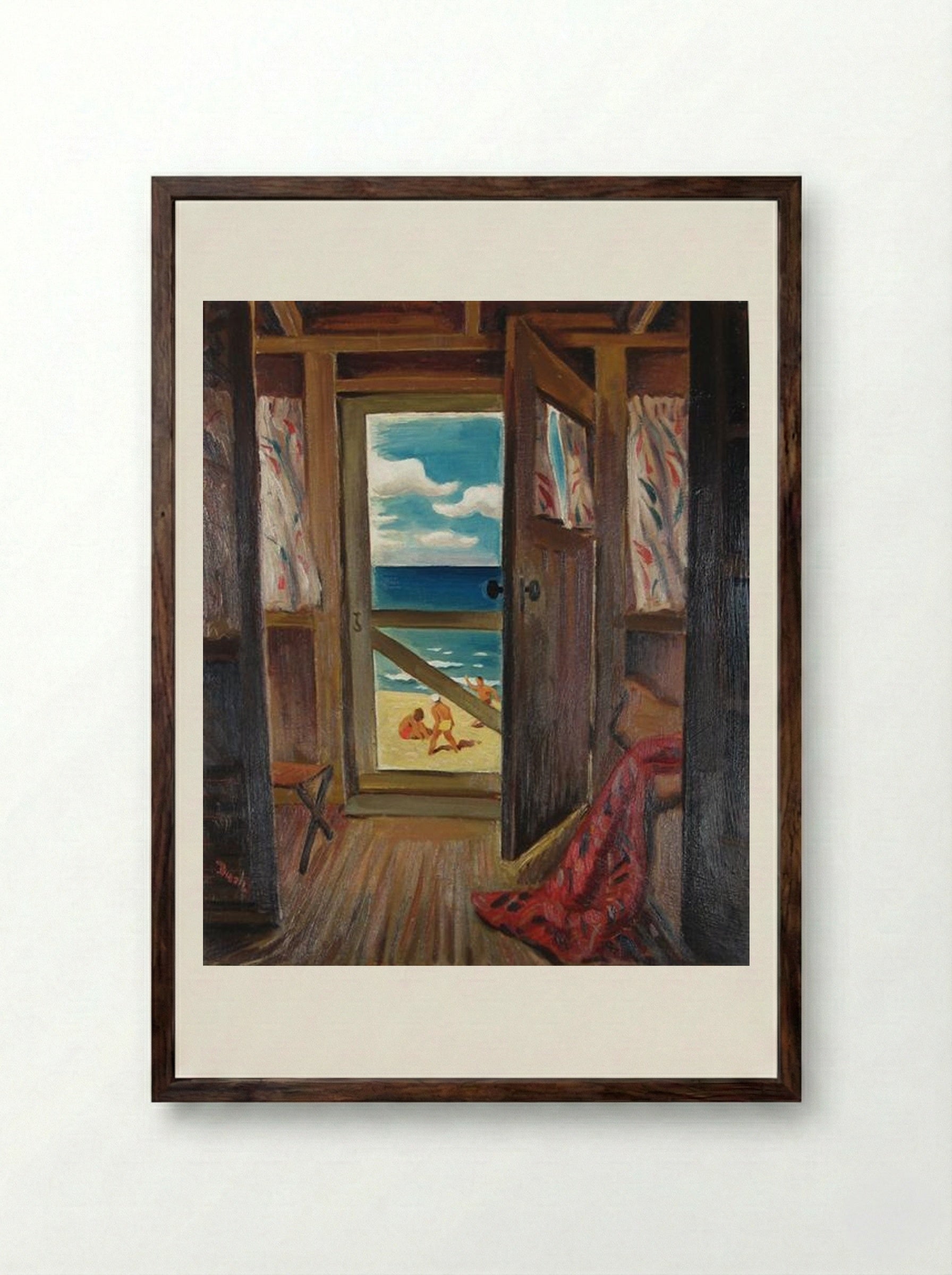 Summer Cottage - Jack Bush - Framed Print Dark Wood