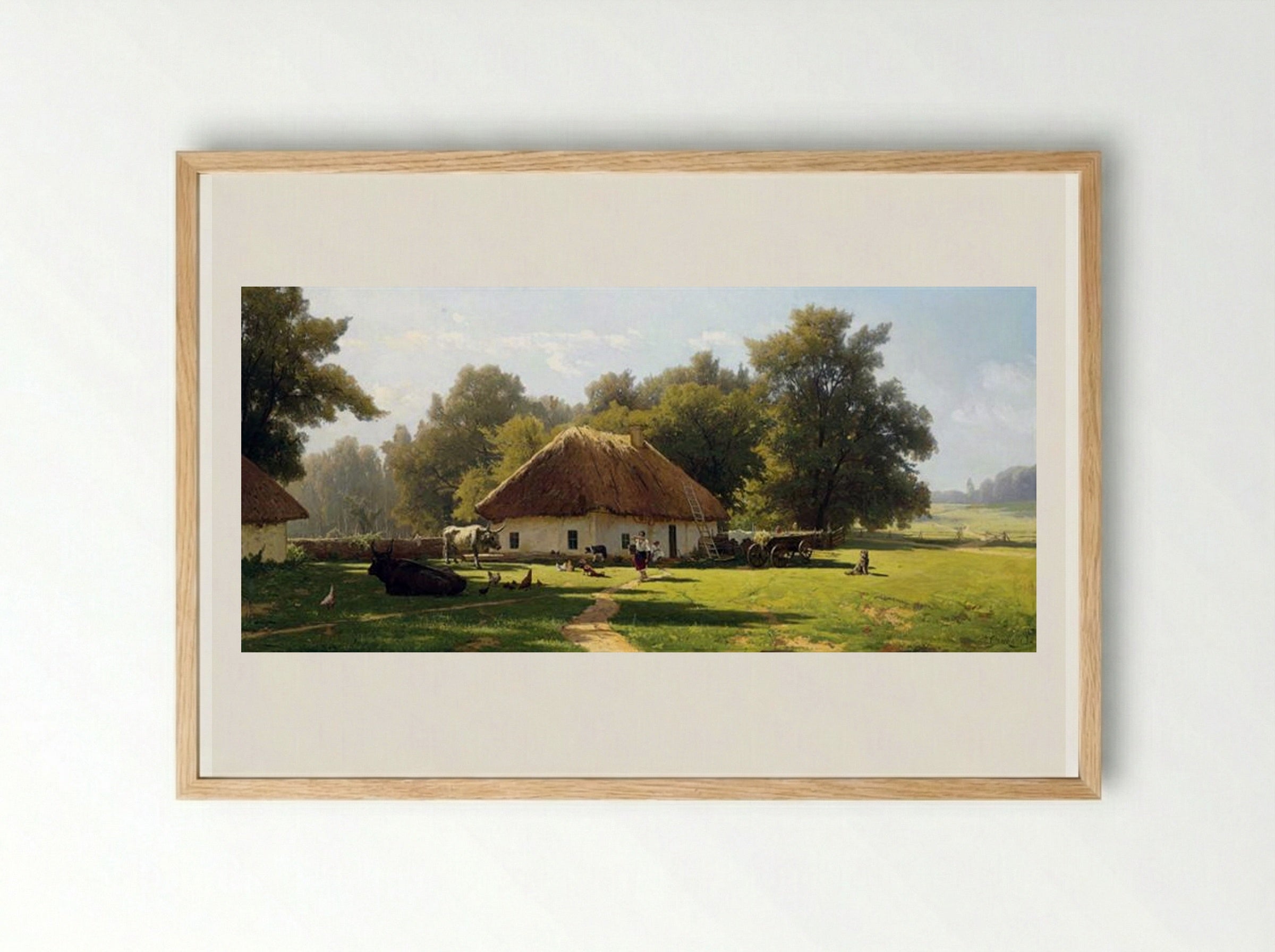 Summer Day in Ukraine - Volodymyr Orlovsky - Framed Print Wood