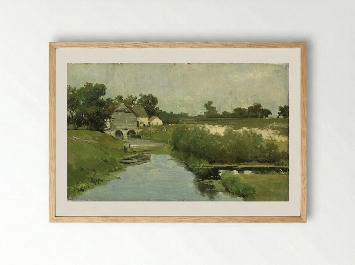 Summer Day - Johan Hendrik Weissenbruch - Framed Print Wood