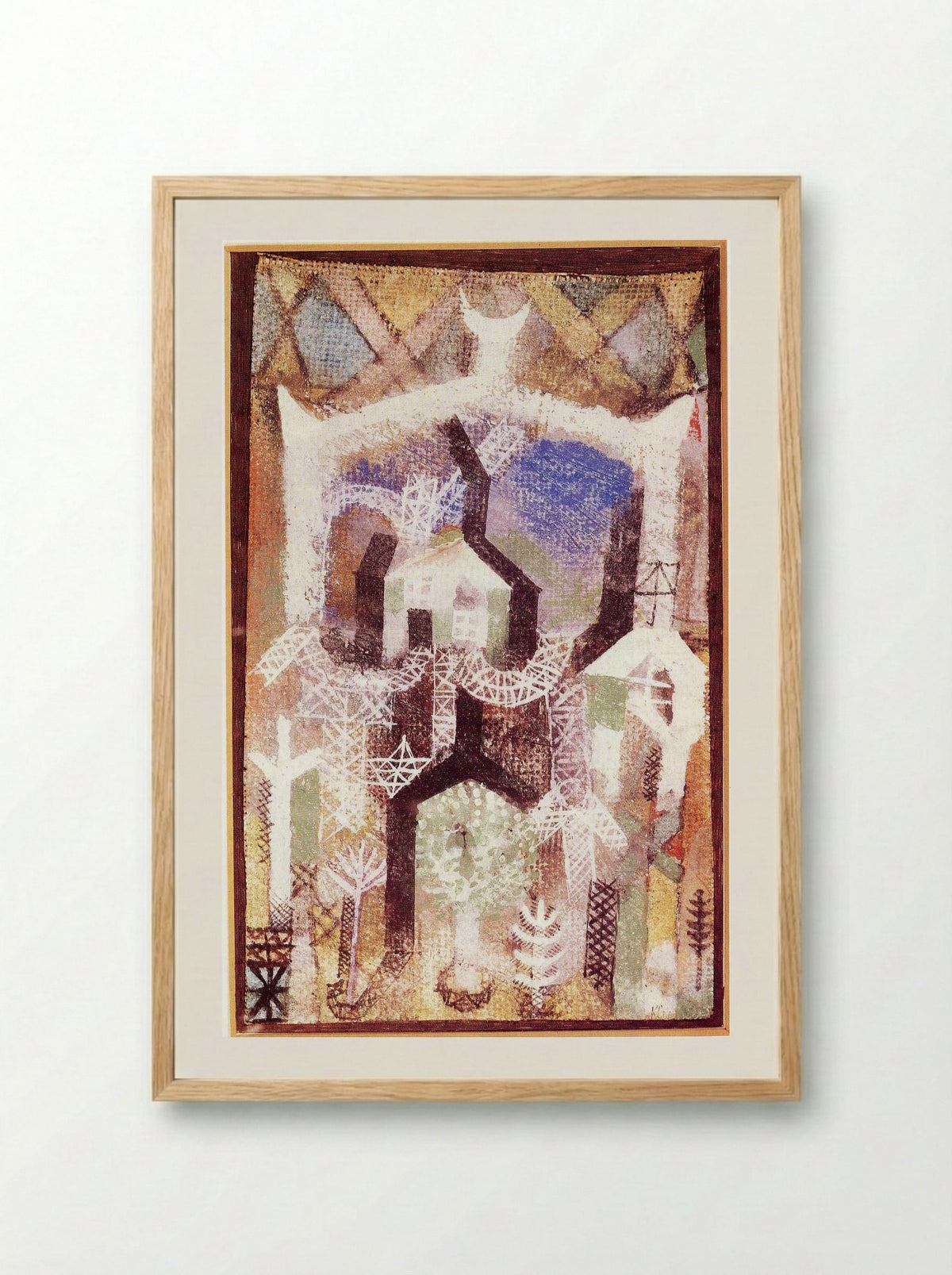 Summer Houses - Paul Klee - Framed Print Wood