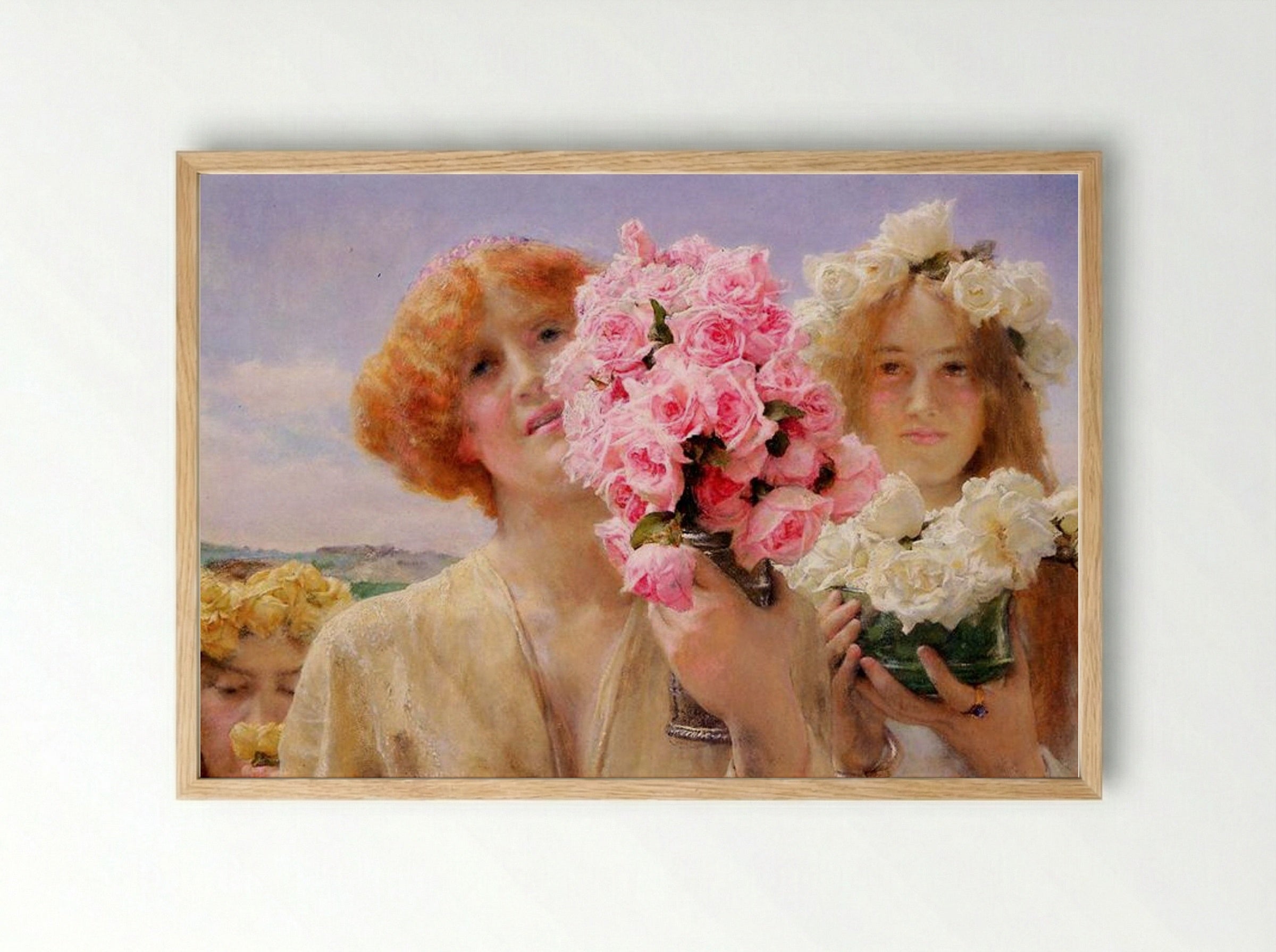 Summer Offering - Sir Lawrence Alma-Tadema - Framed Print Wood