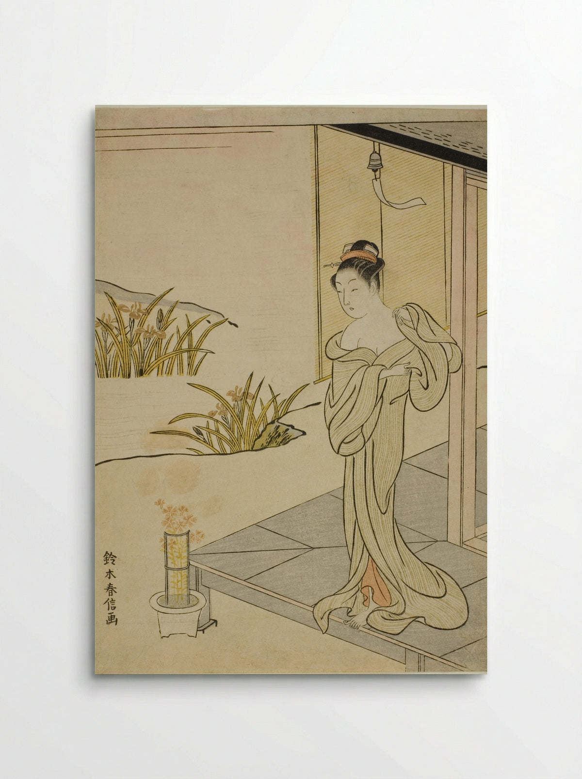 Summer, from the series New Versions of Flowers of the Four Seasons - Suzuki Harunobu - Poster