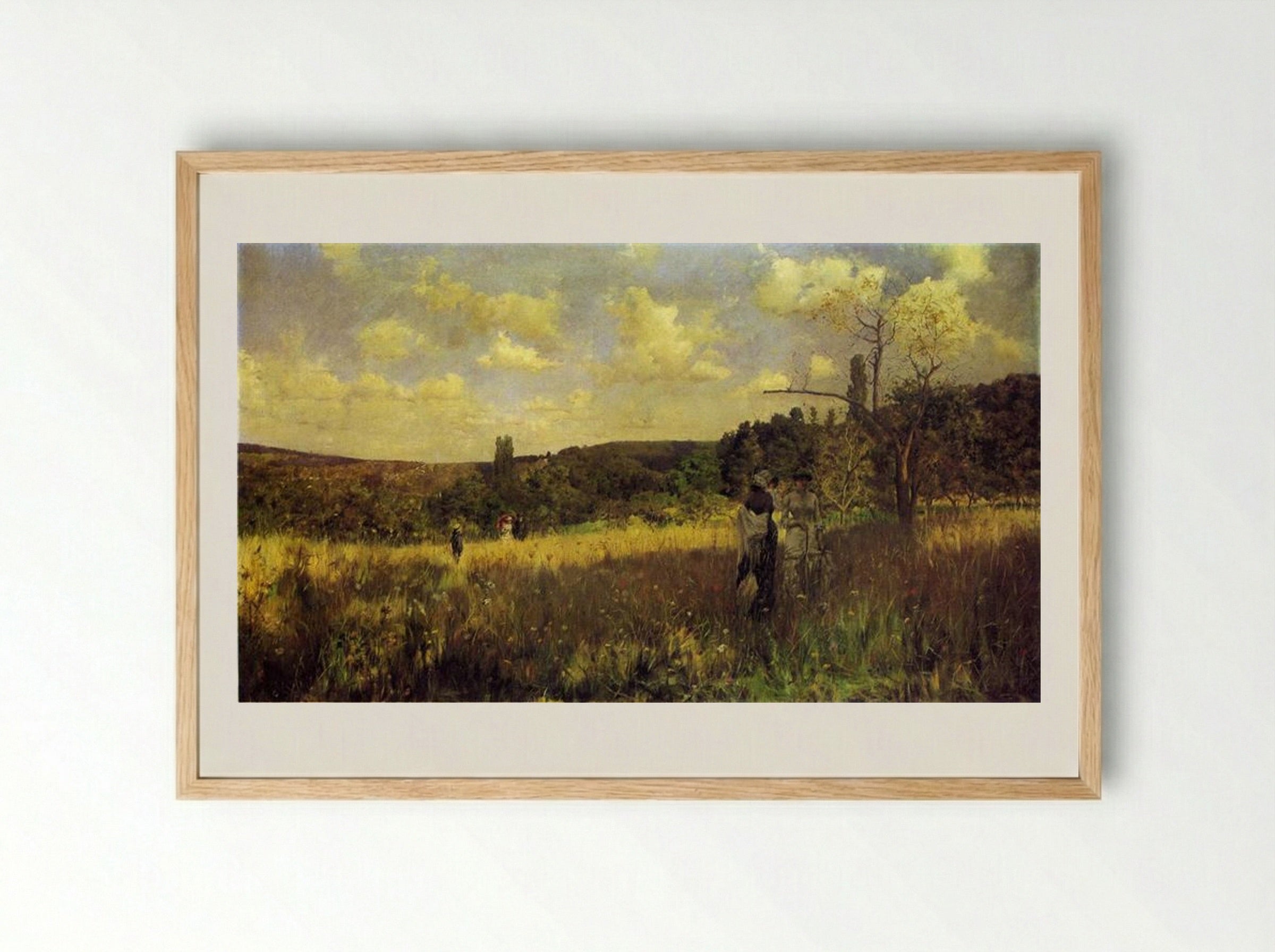 Summer's Promenade - Julius LeBlanc Stewart - Framed Print Wood