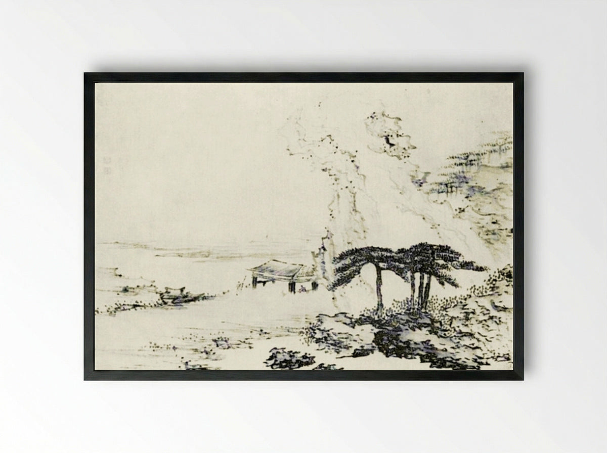 Summer - Huang Shen - Framed Print Black