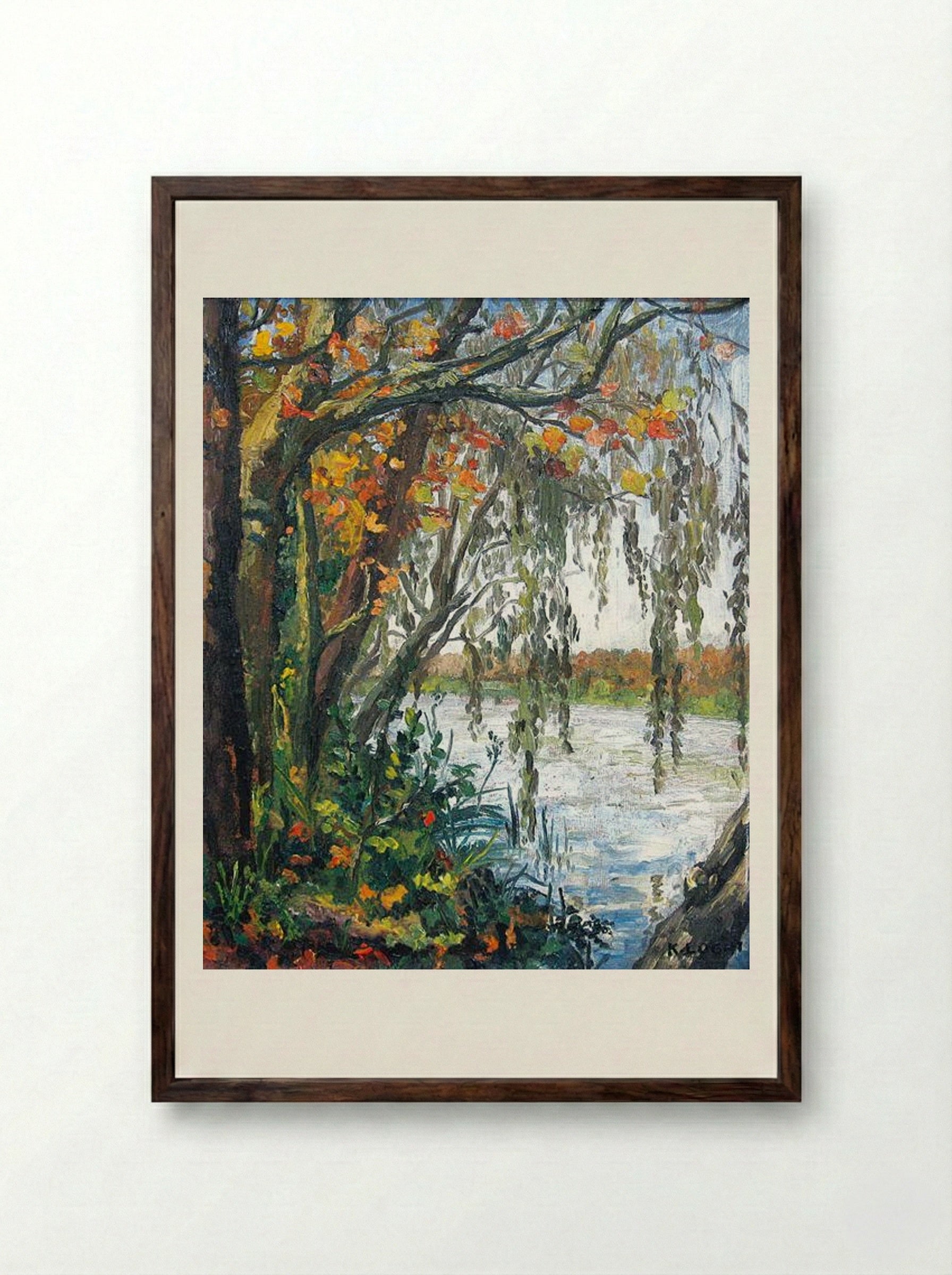 Summer - Kimon Loghi - Framed Print Dark Wood
