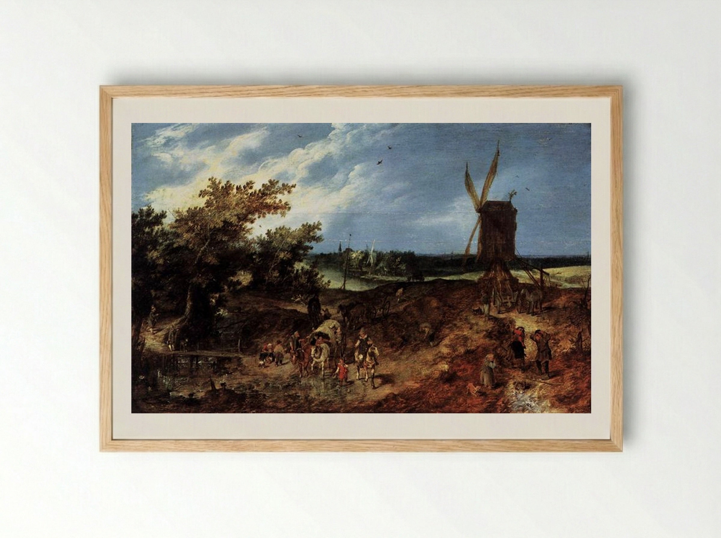 Summer - Adriaen van de Venne - Framed Print Wood