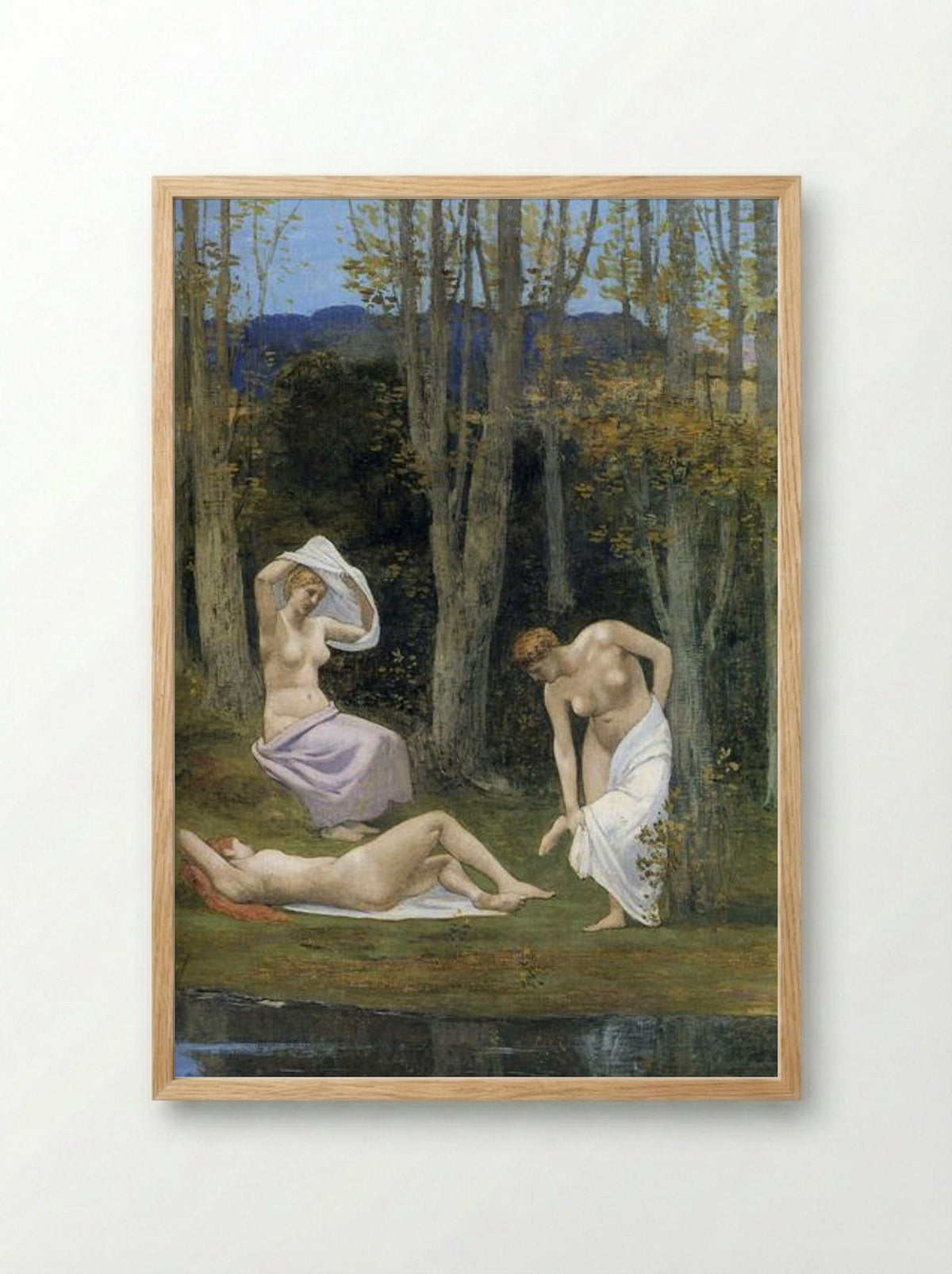 Summer - Pierre Puvis de Chavannes - Framed Print Wood