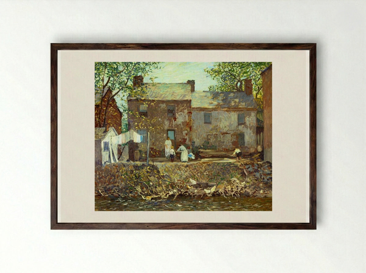 Summertime - Robert Spencer - Framed Print Dark Wood
