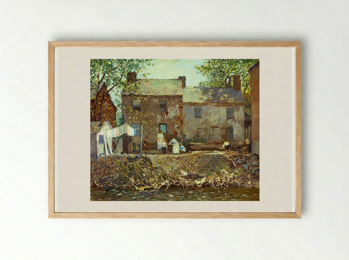 Summertime - Robert Spencer - Framed Print Wood
