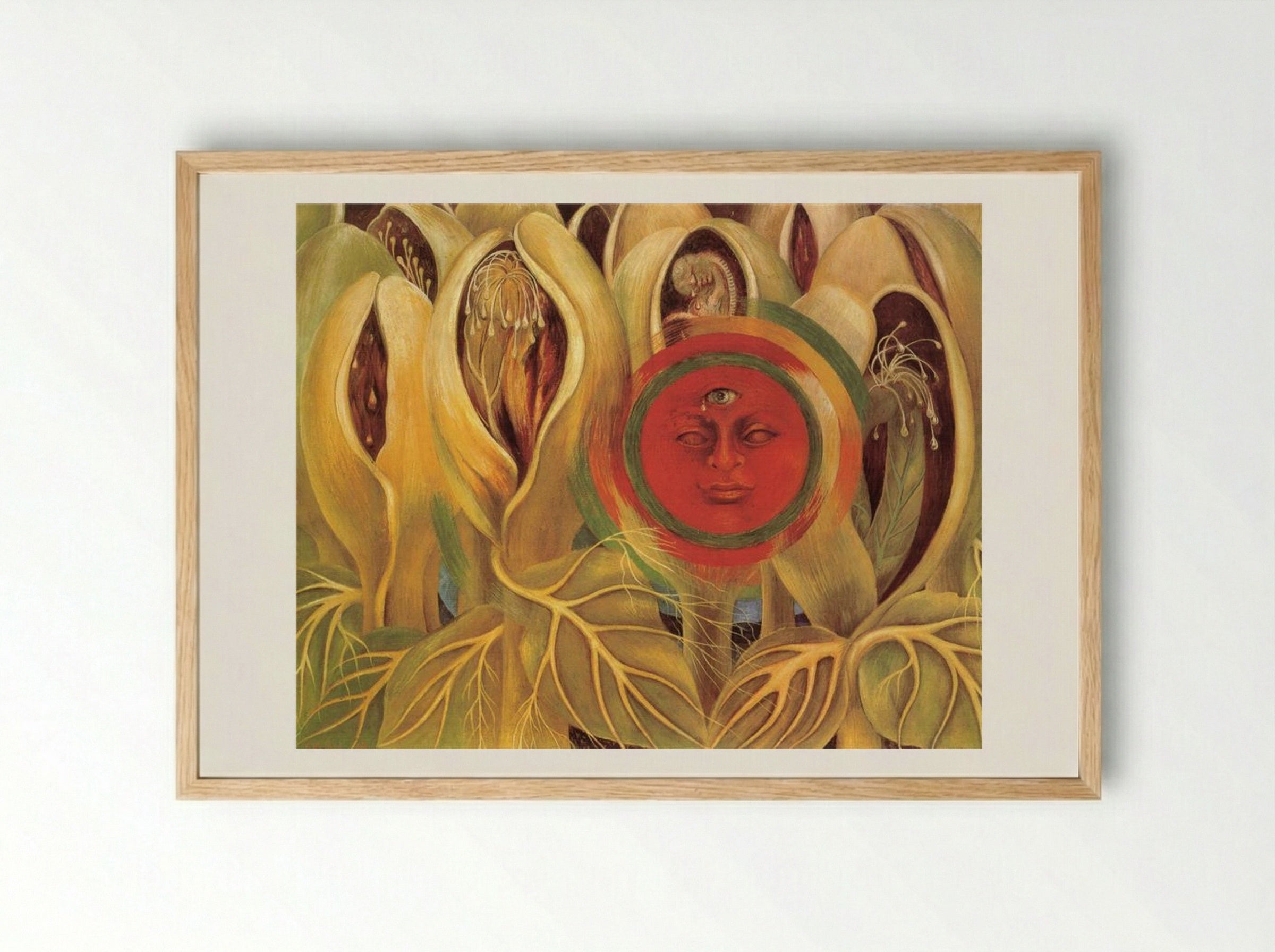 Sun and Life - Frida Kahlo - Framed Print Wood