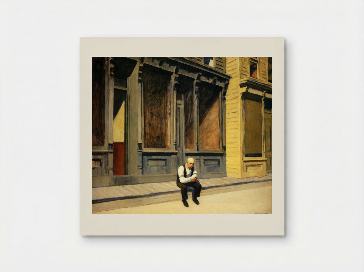 Sunday - Edward Hopper - Poster