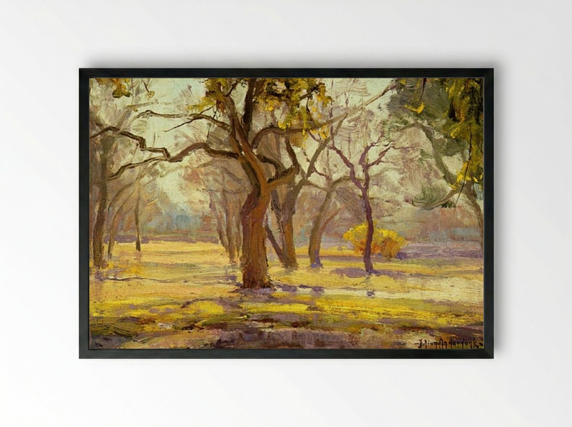 Sunlight after Rain - Robert Julian Onderdonk - Framed Print Black