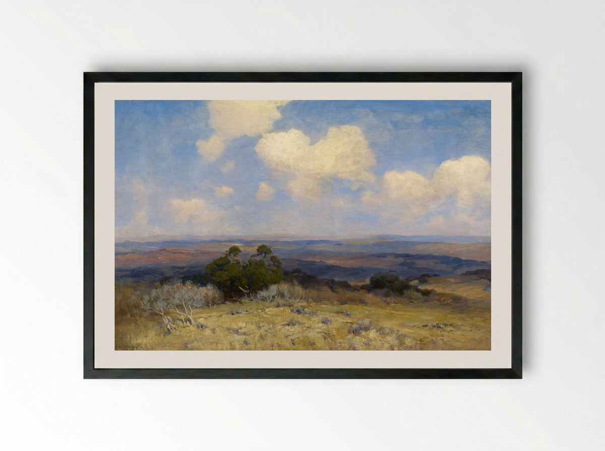 Sunlight and Shadow - Robert Julian Onderdonk - Framed Print Black