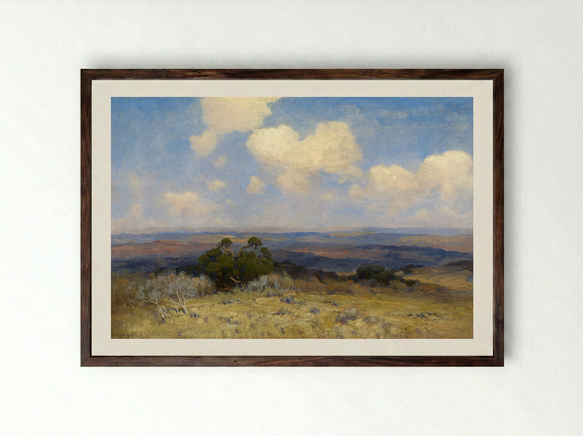 Sunlight and Shadow - Robert Julian Onderdonk - Framed Print Dark Wood