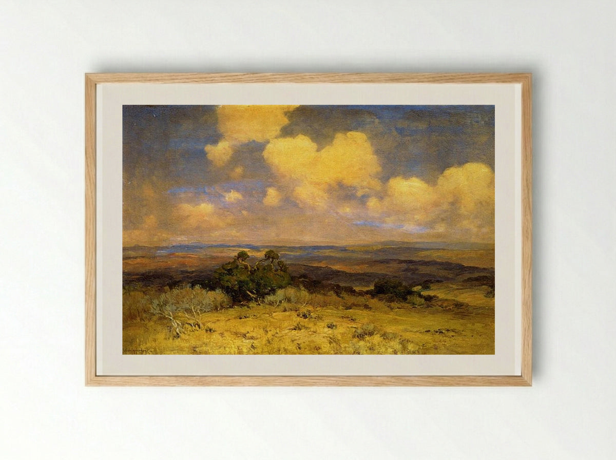 Sunlight and Shadow - Robert Julian Onderdonk - Framed Print Wood