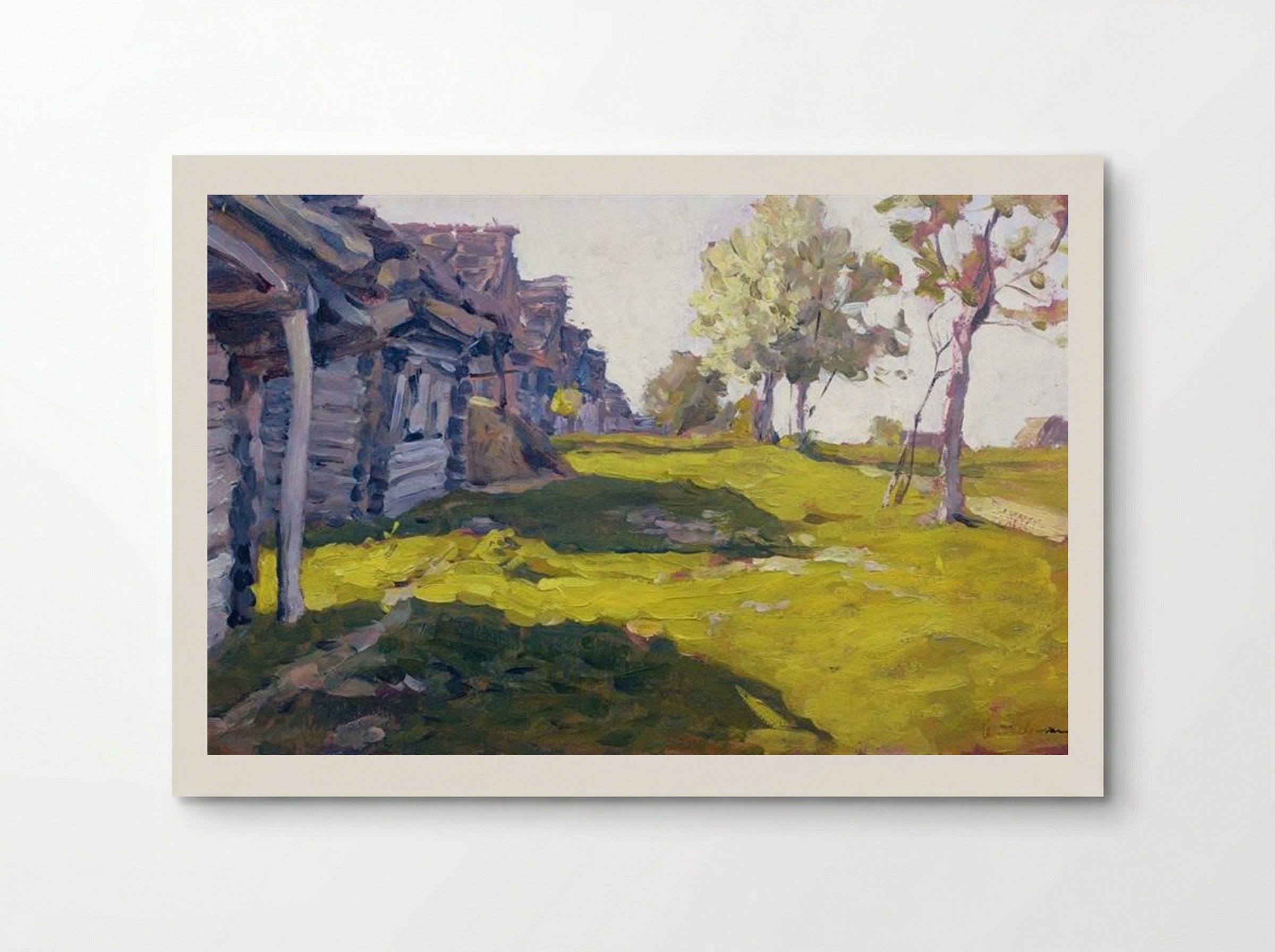 Sunny Day. A Village - Isaac Levitan - Poster