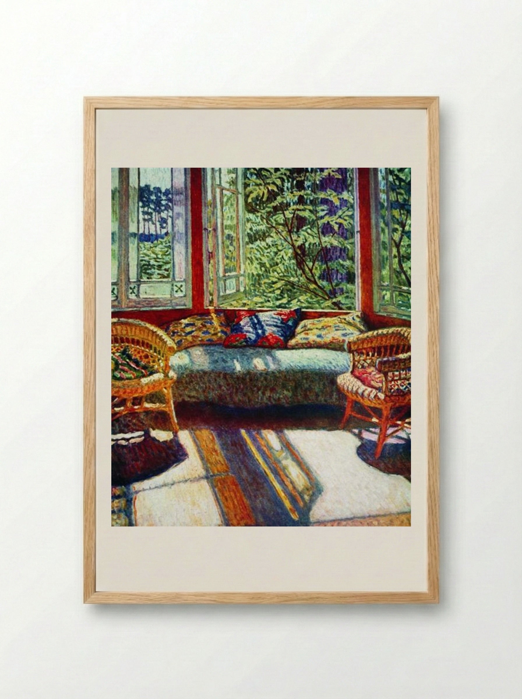 Sunny Morning - Nikolay Bogdanov-Belsky - Framed Print Wood