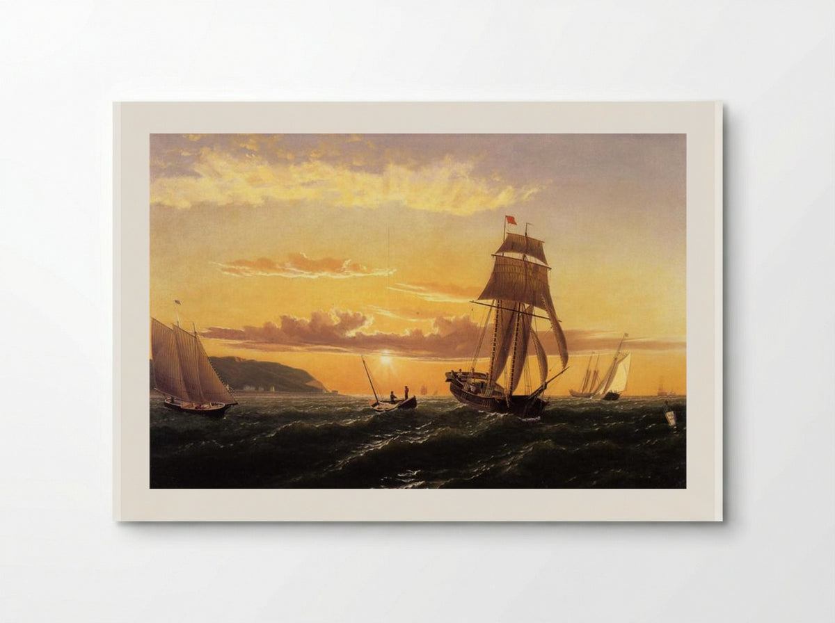 Sunrise on the Bay of Fundy - William Bradford - Poster