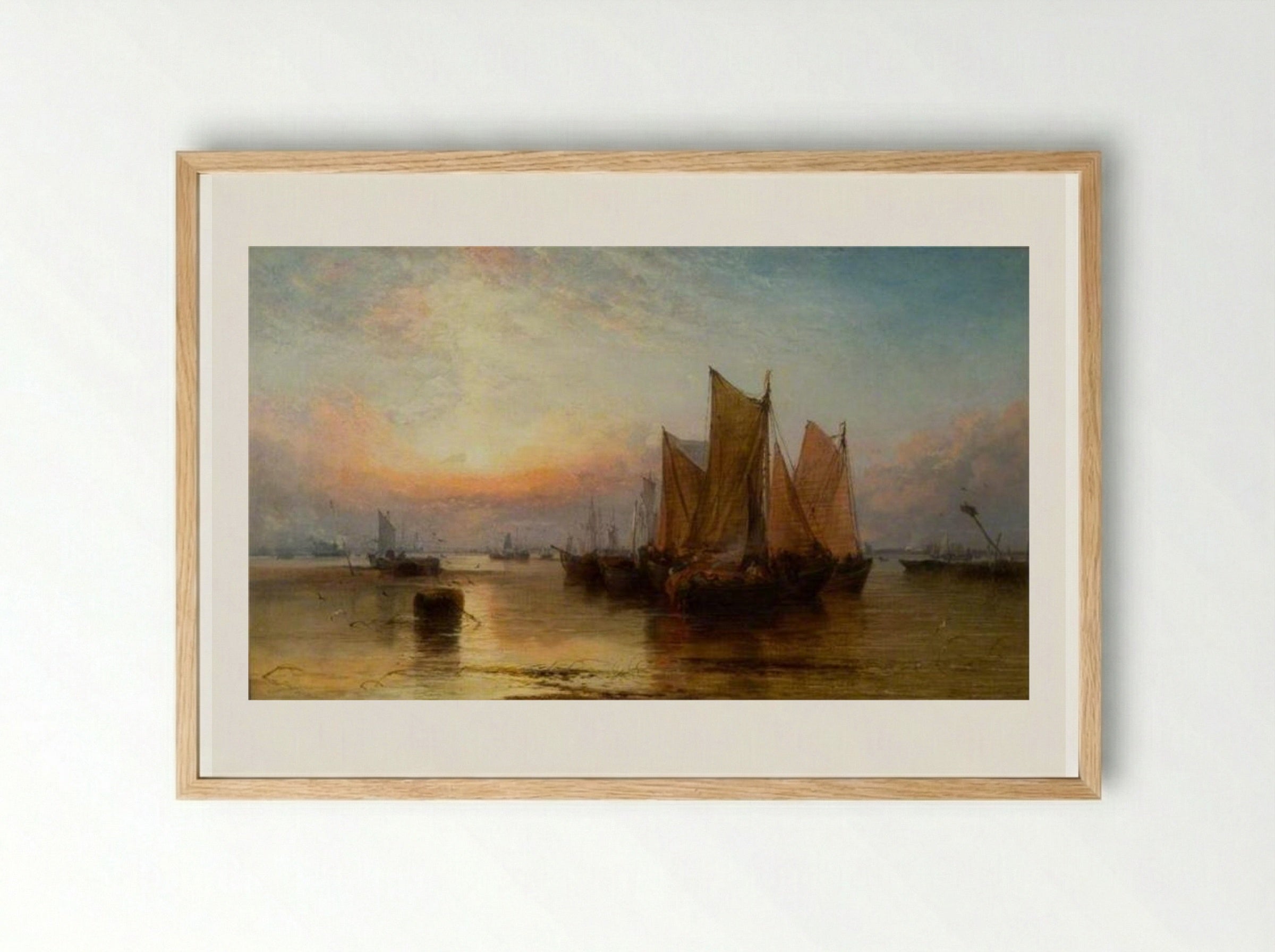 Sunset after Rain - James Webb - Framed Print Wood
