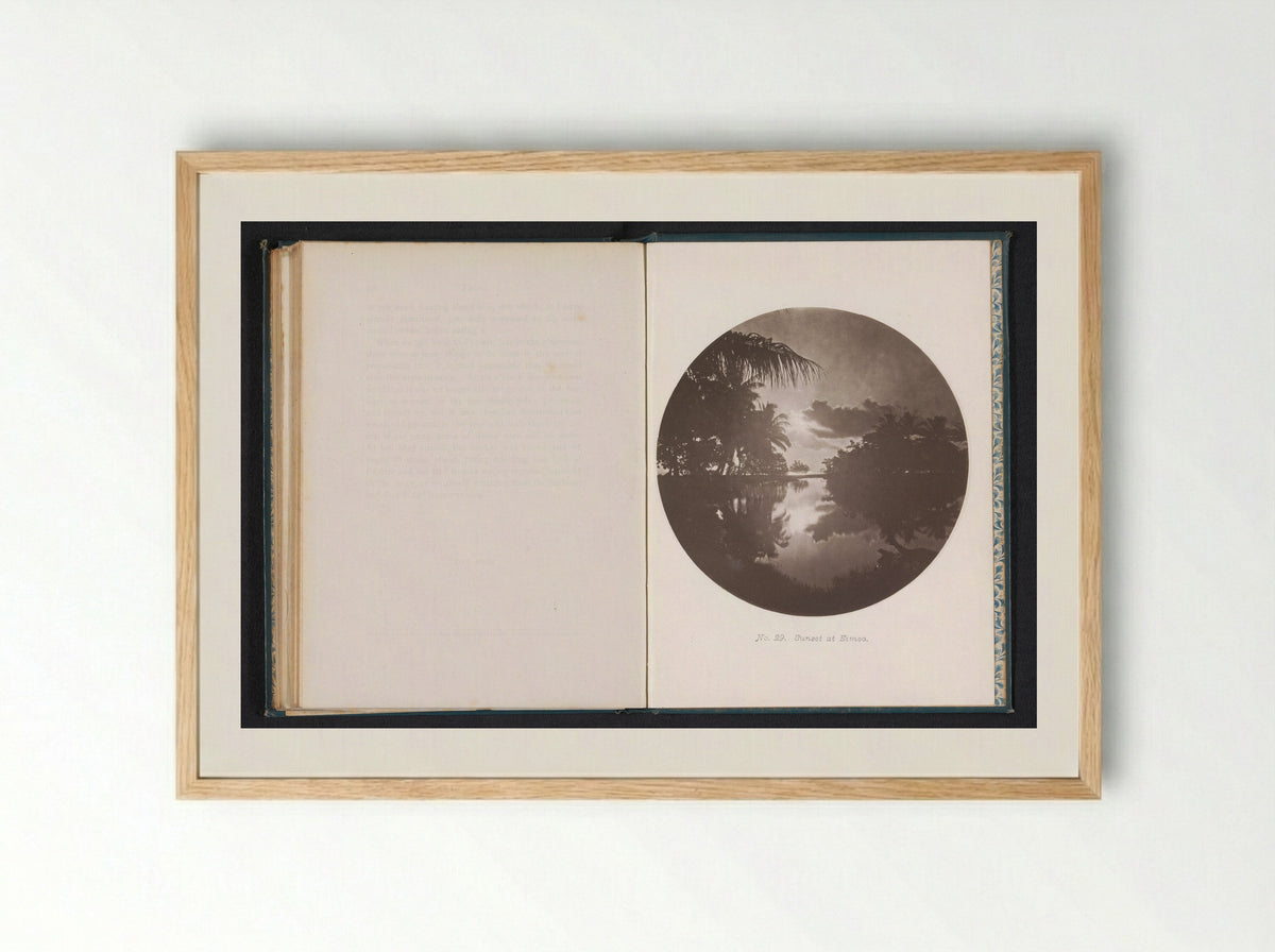 Sunset at Eimeo - Henry Stuart-Wortley - Framed Print Wood