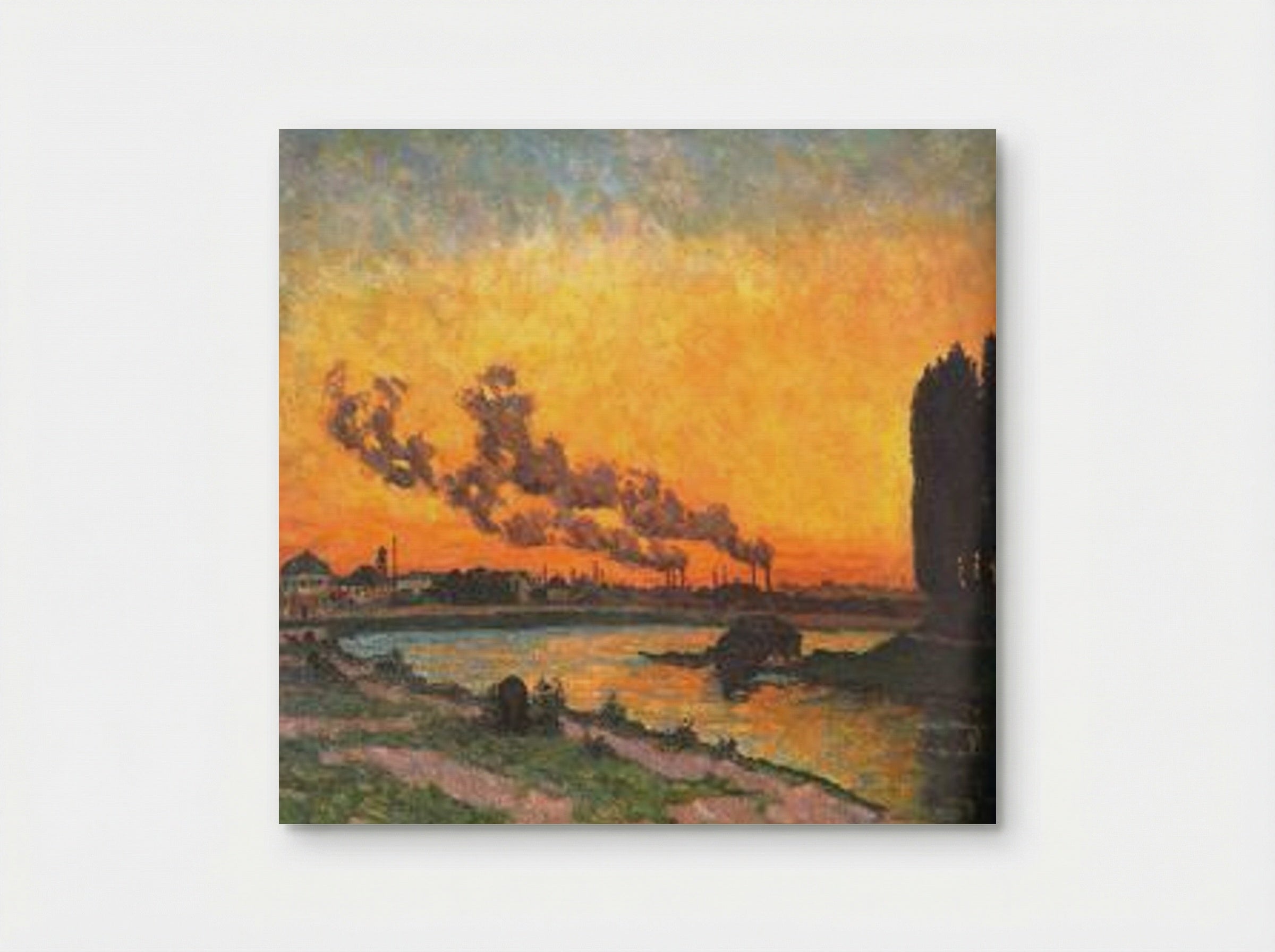 Sunset at Ivry (Soleil couchant à Ivry) - Armand Guillaumin - Poster