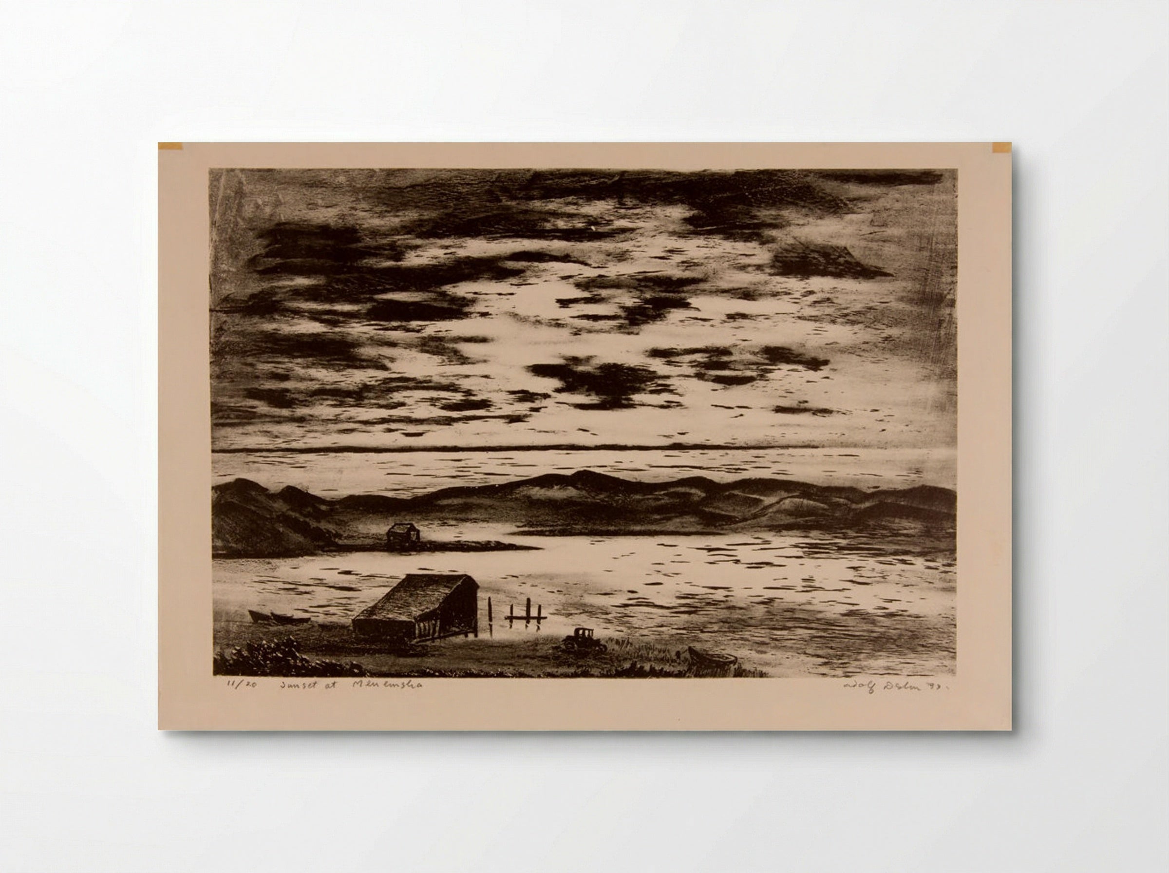 Sunset at Menemsha - Adolph Dehn - Poster