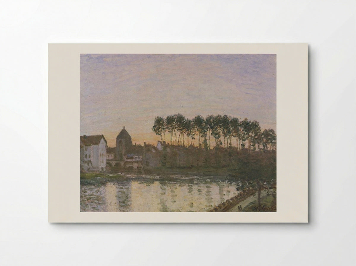 Sunset at Moret - Alfred Sisley - Poster