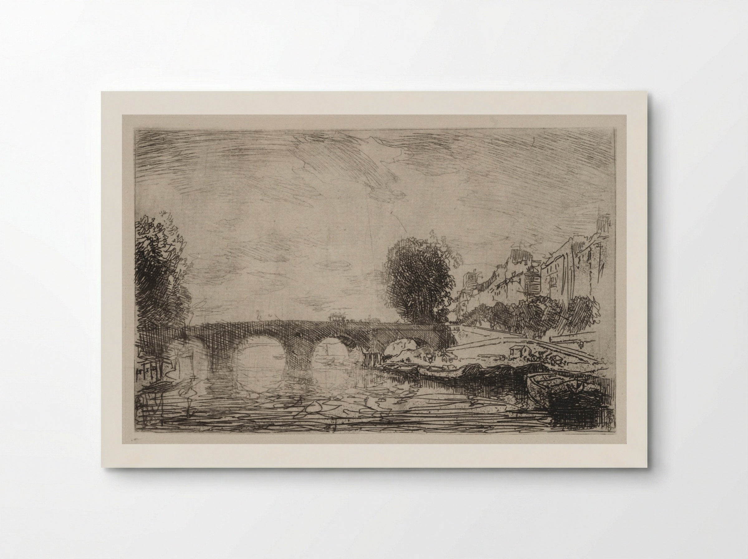Sunset at Pont Marie - Auguste Louis Lepère - Poster