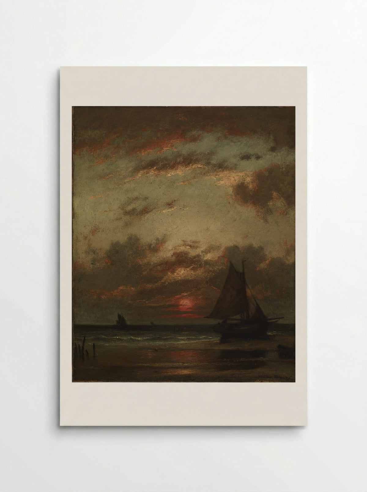 Sunset on the Coast - Jules Dupré - Poster
