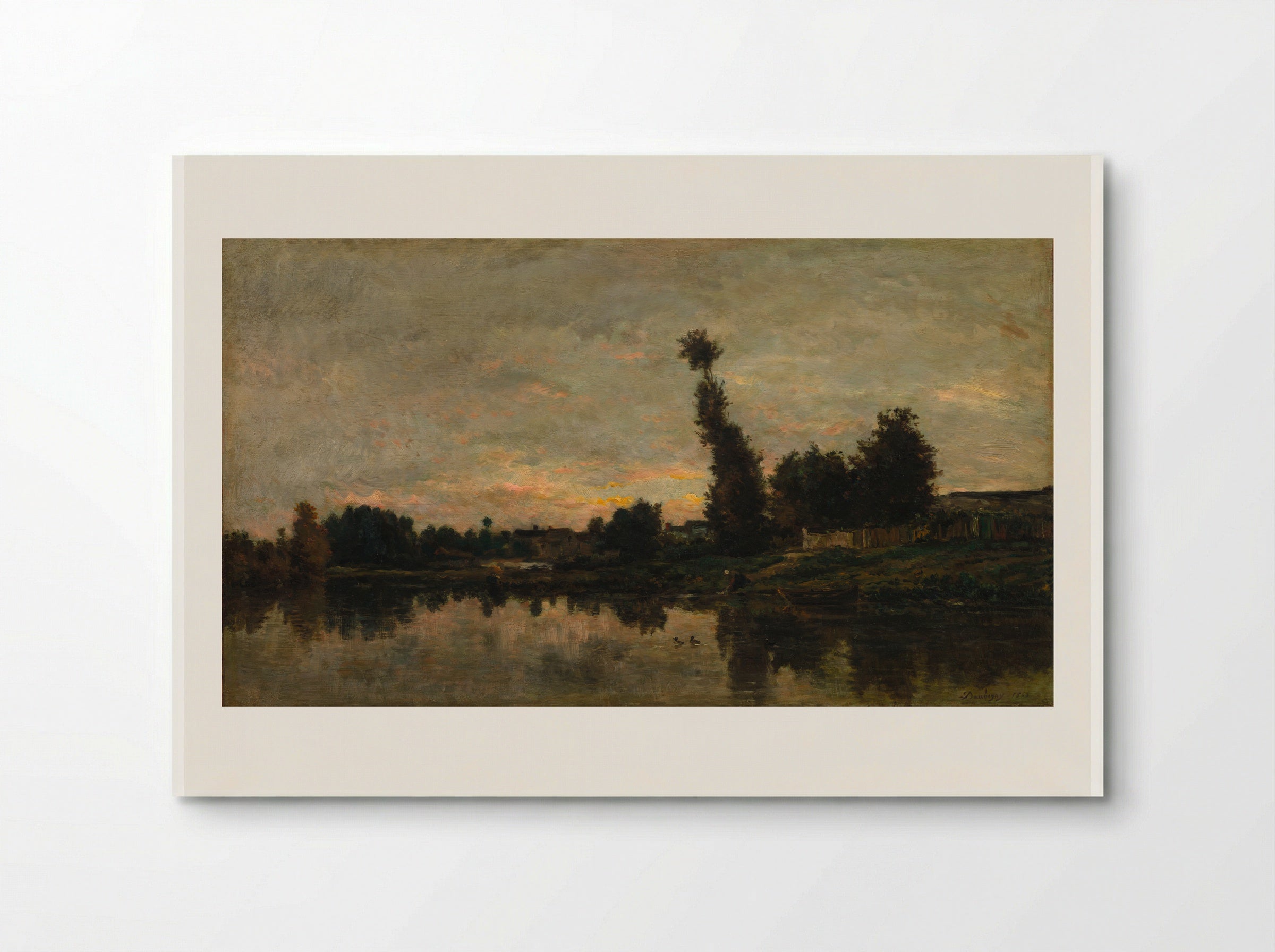 Sunset on the Oise - Charles-Francois Daubigny - Poster