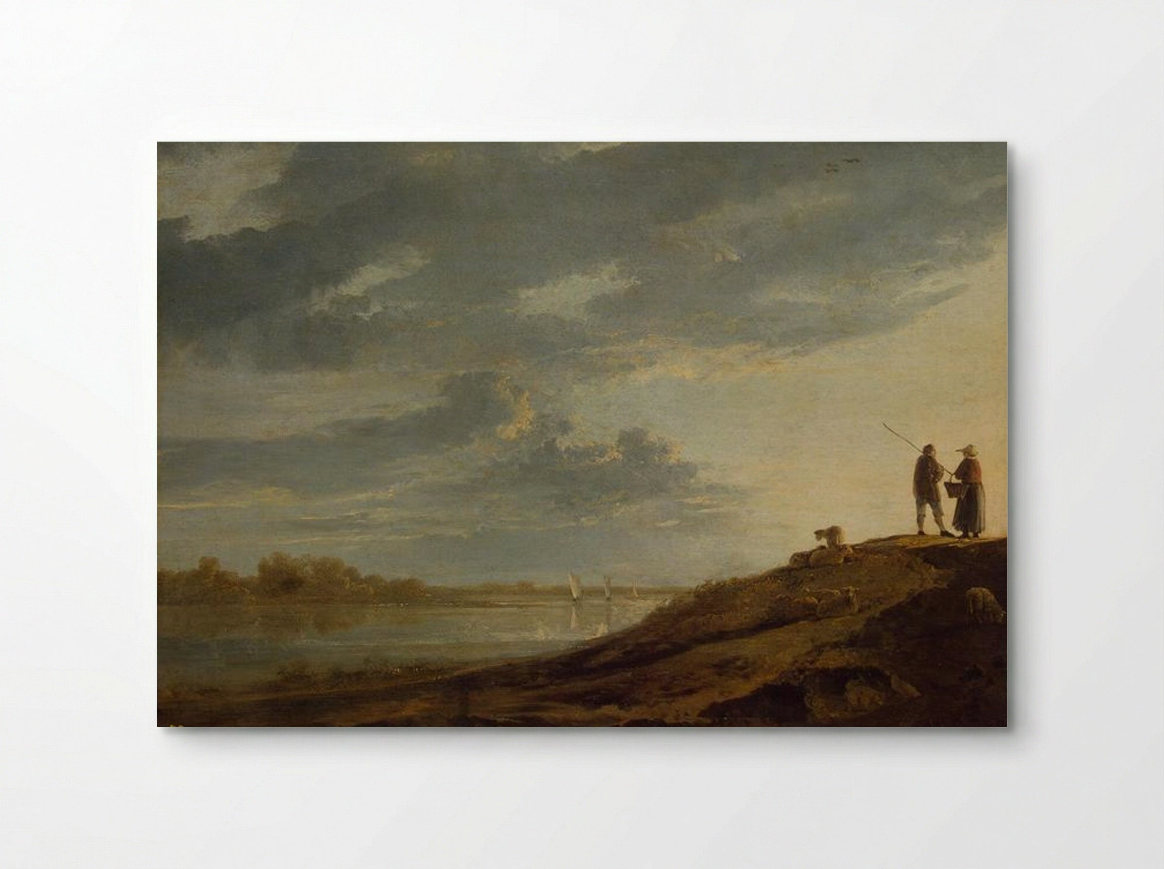 Sunset over the River - Aelbert Cuyp - Poster