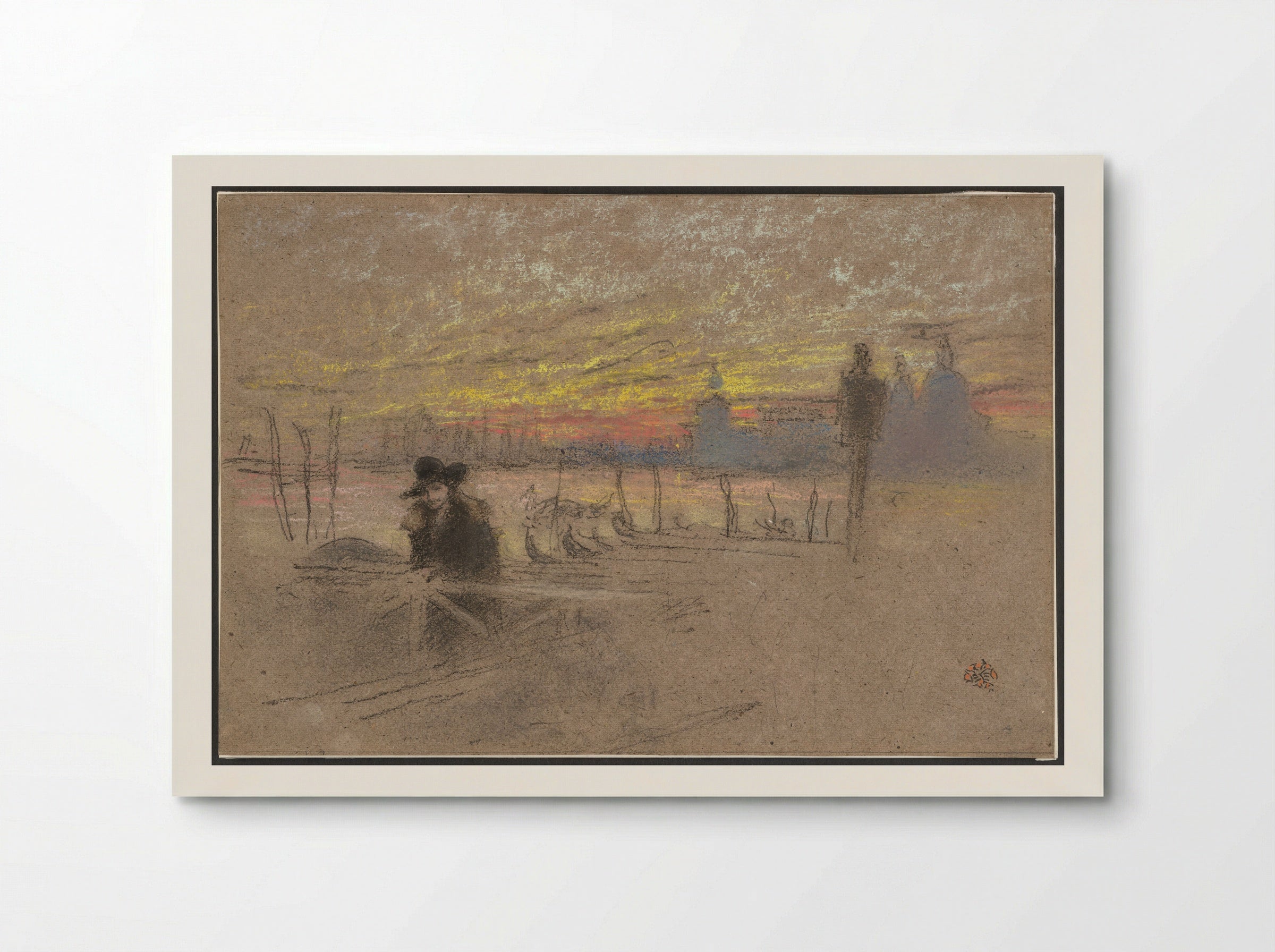Sunset: Red and Gold - The Gondolier - James Abbott McNeill Whistler - Poster