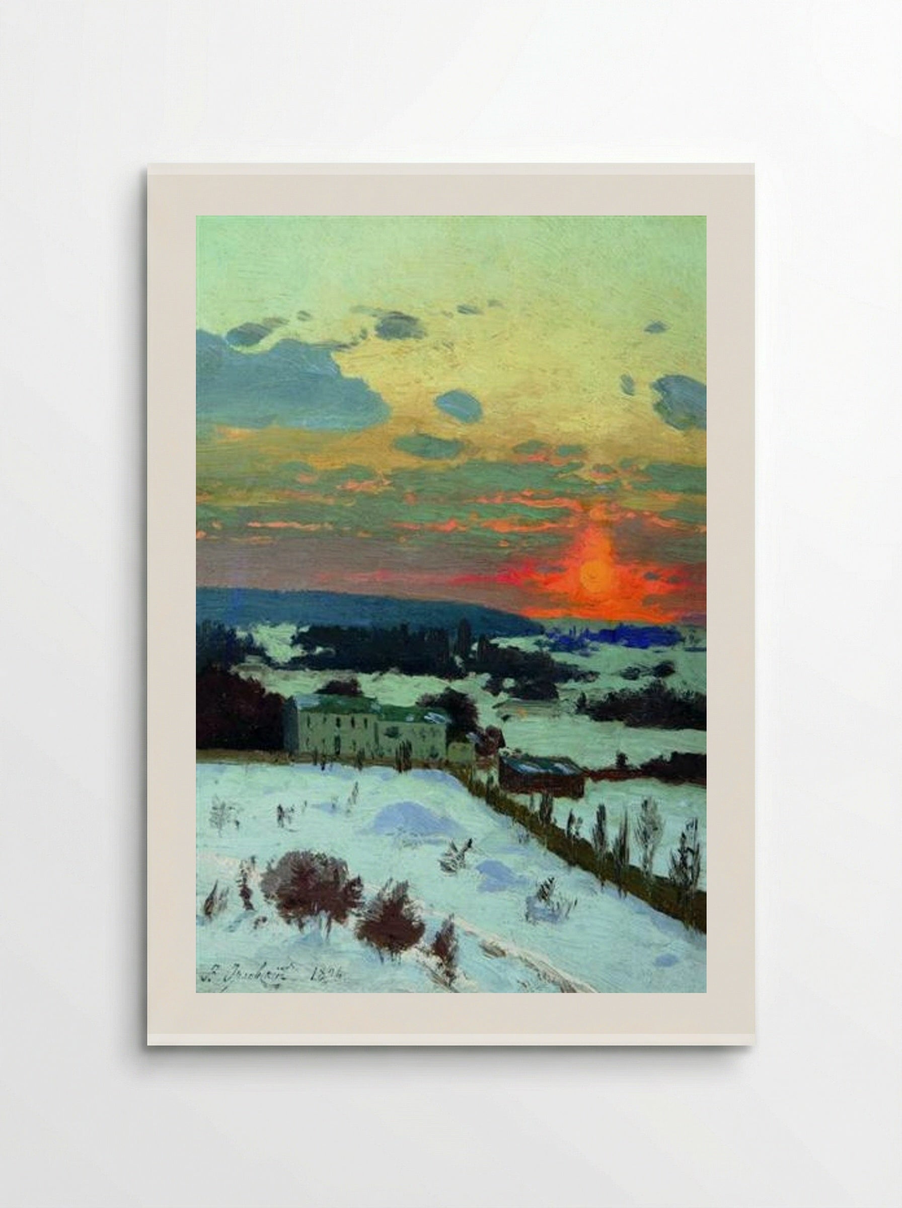 Sunset - Volodymyr Orlovsky - Poster