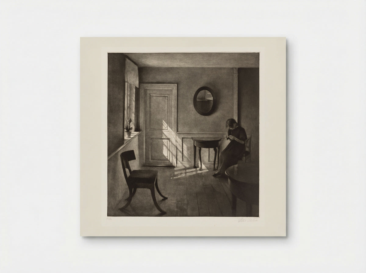 Sunshine in an Interior - Peter Vilhelm Ilsted - Poster