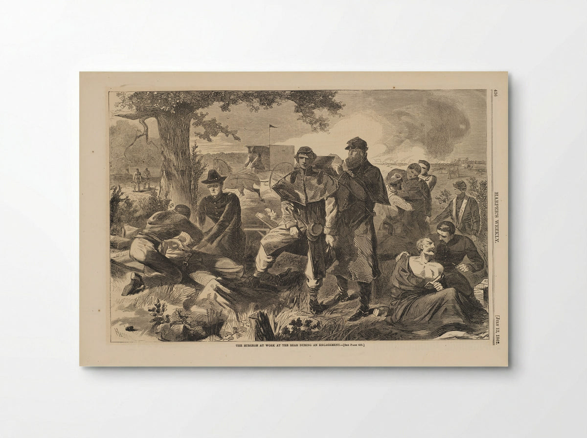 Surgeon at Work at the Rear during an Engagement - Winslow Homer - Poster
