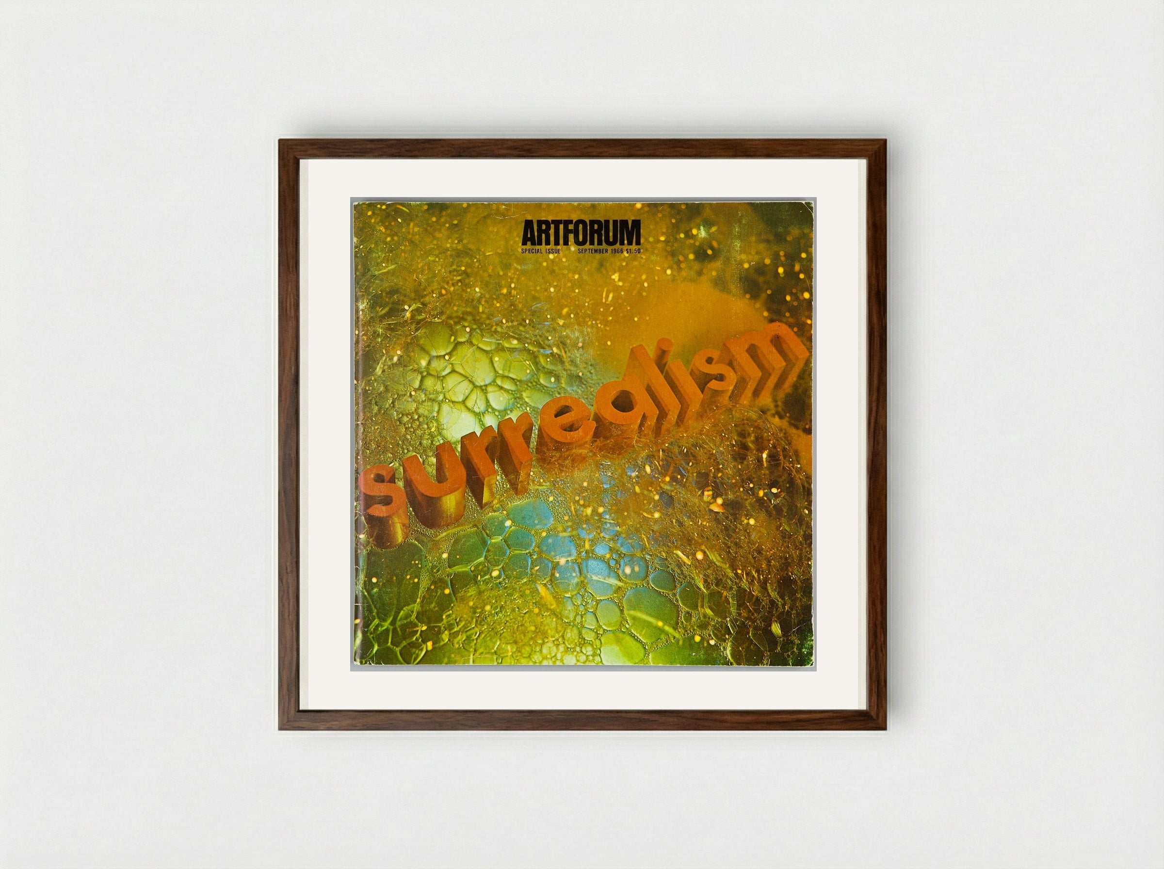 Surrealism Soaped and Scrubbed - Edward Ruscha - Framed Print Dark Wood