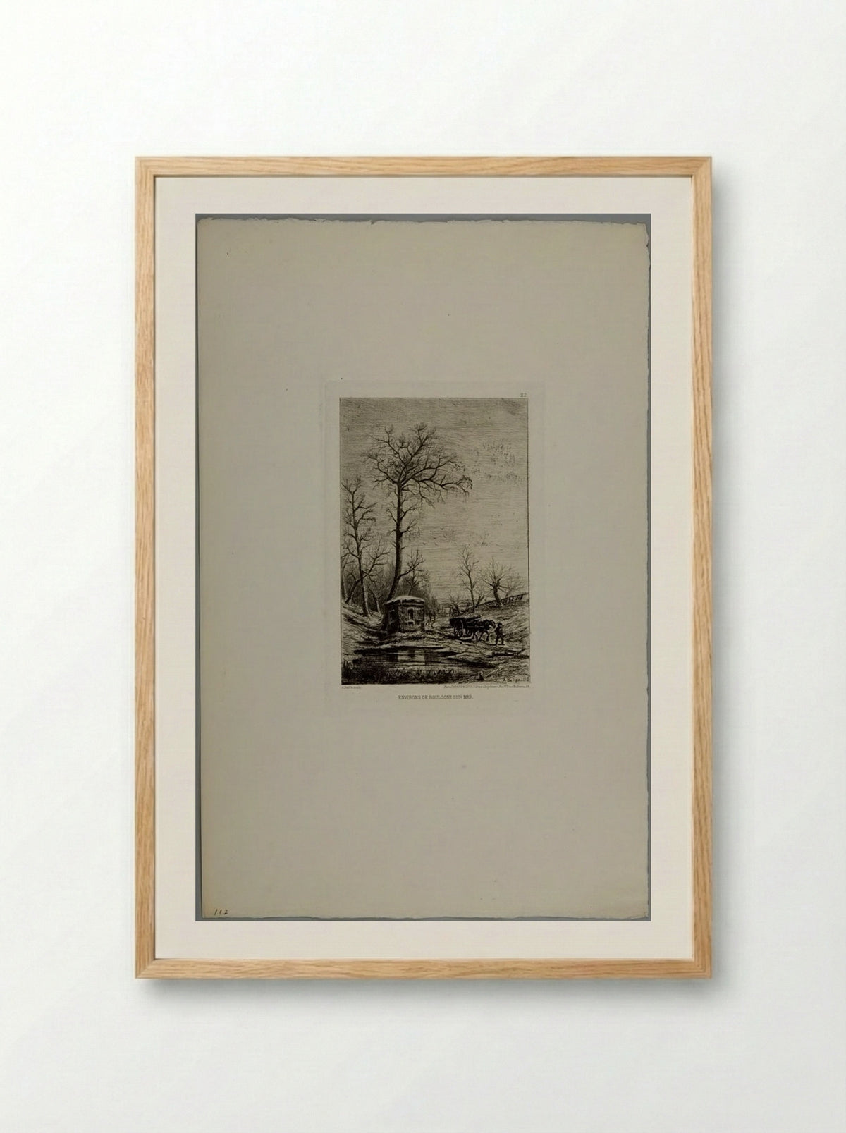 Surroundings of Boulogne on the Sea - Auguste Ballin - Framed Print Wood